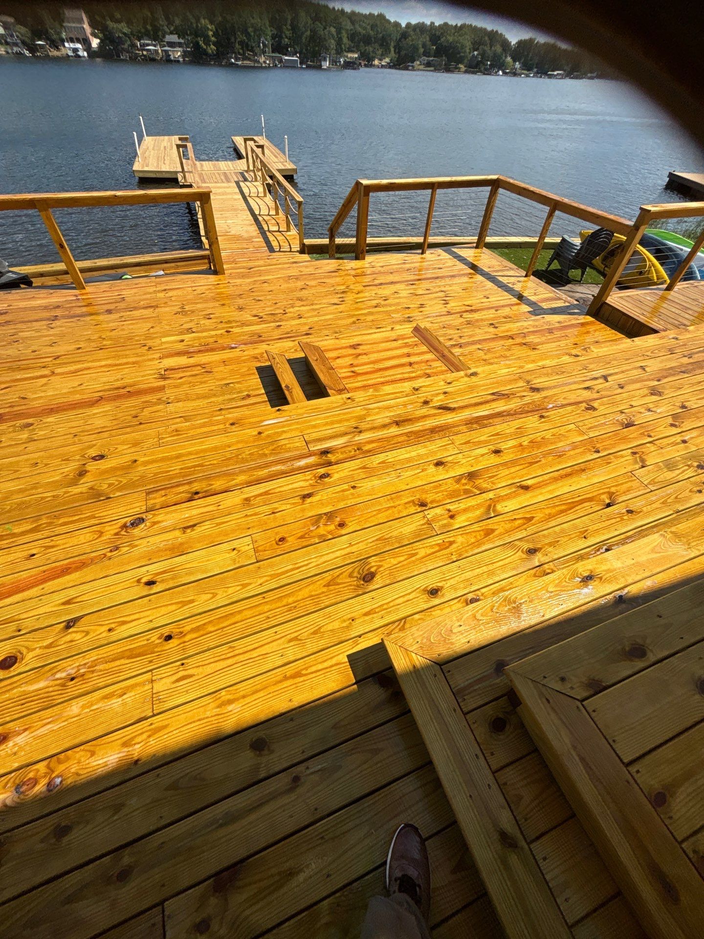 Wood Dock using Wood Sealant by DuraSeal