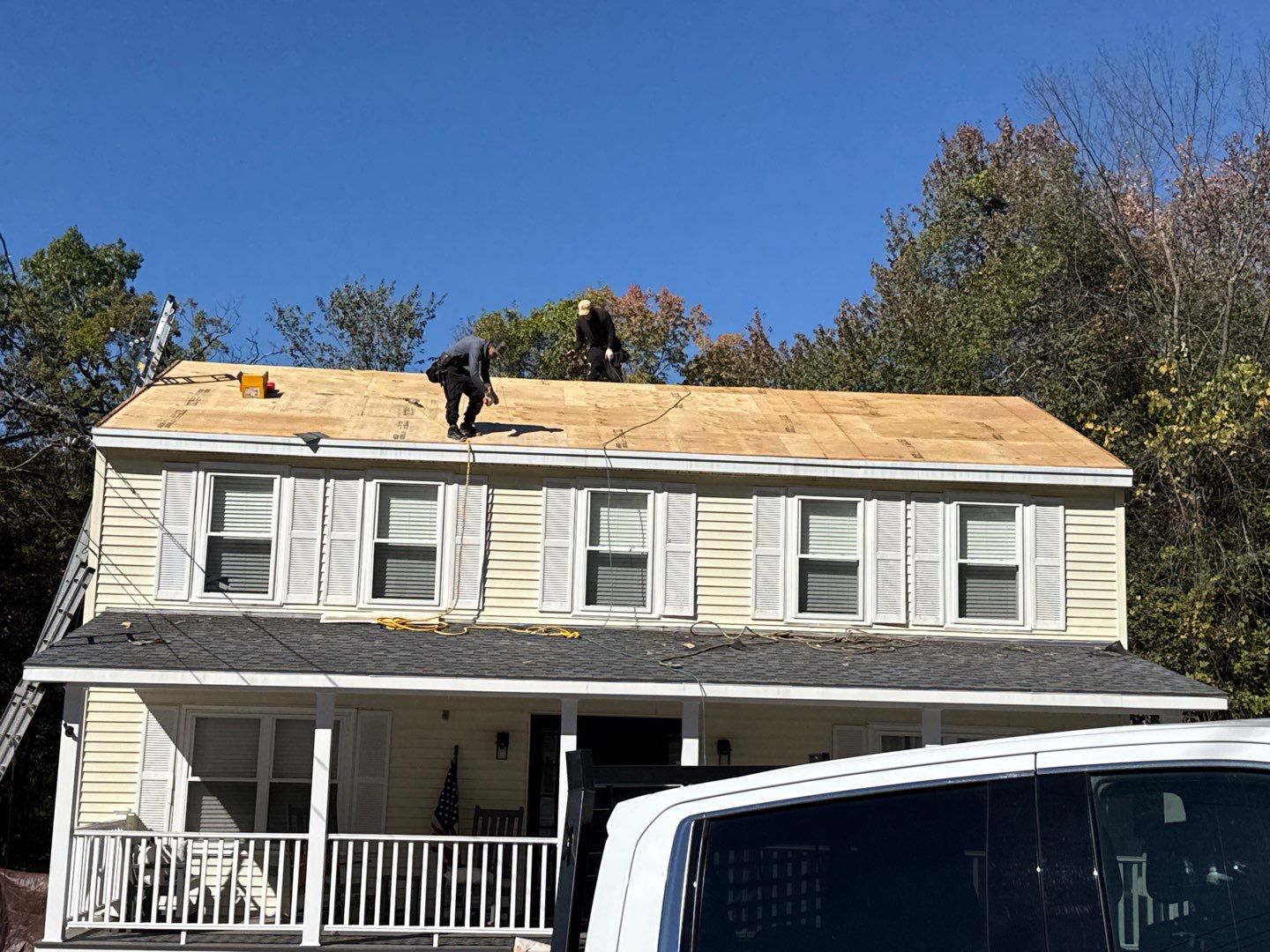 Full Roof Replacement with New Plywood Decking & Gutter Installation by Sensible Home Solutions