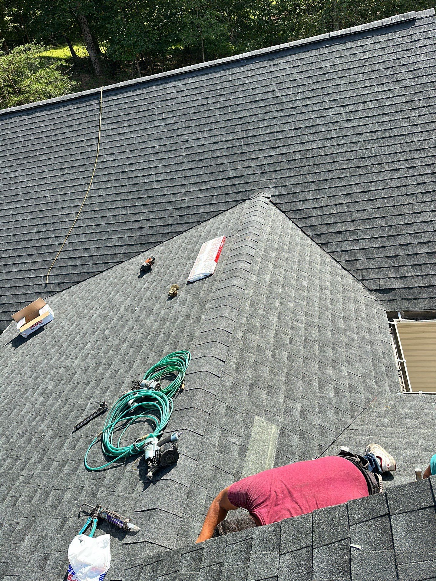 Residential Roofing Installation using GAF Timberline HDZ by Rainstoppers Roofing