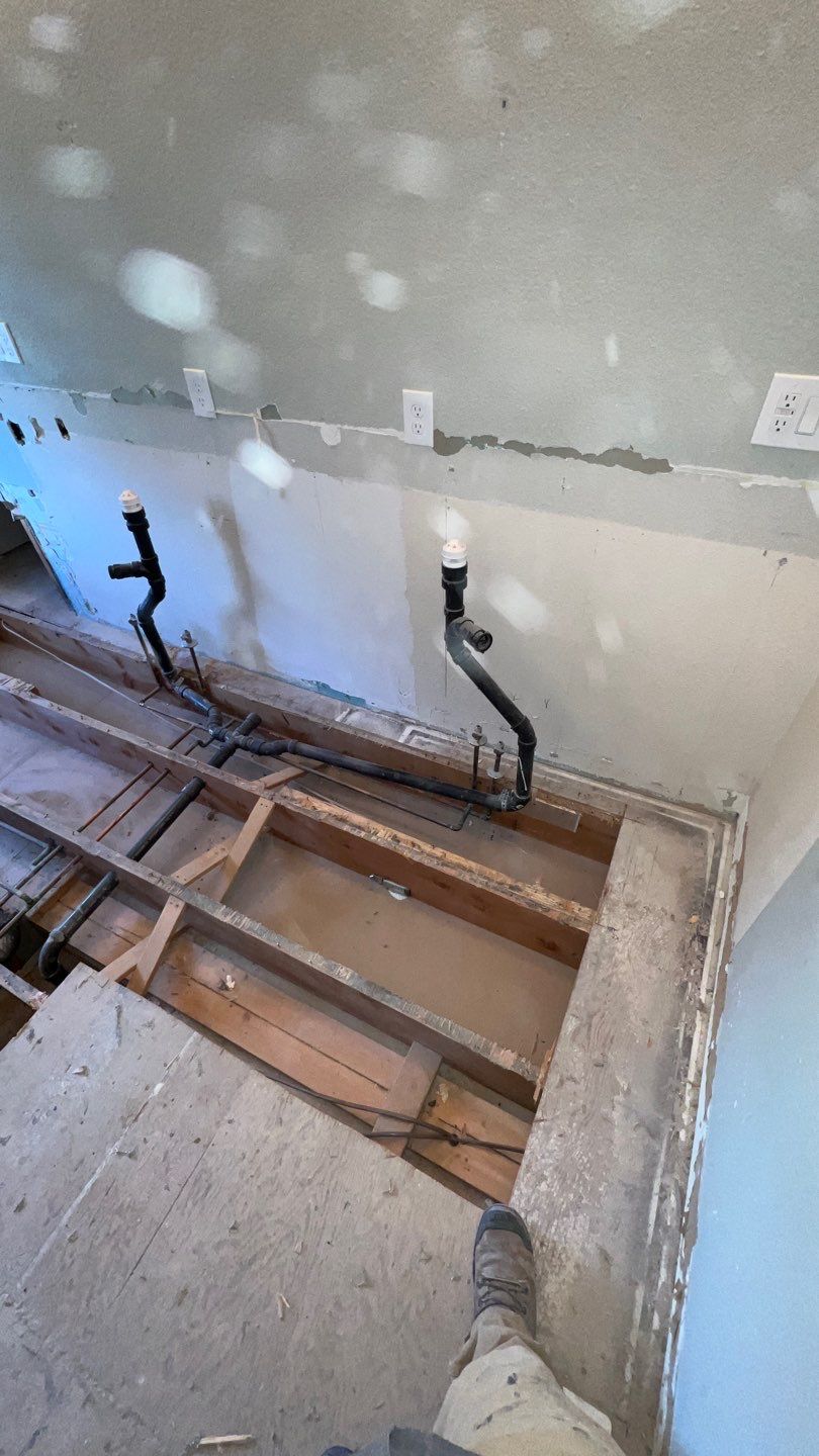 Two Bathroom Remodel  by Plumbing Connect Systems LLC