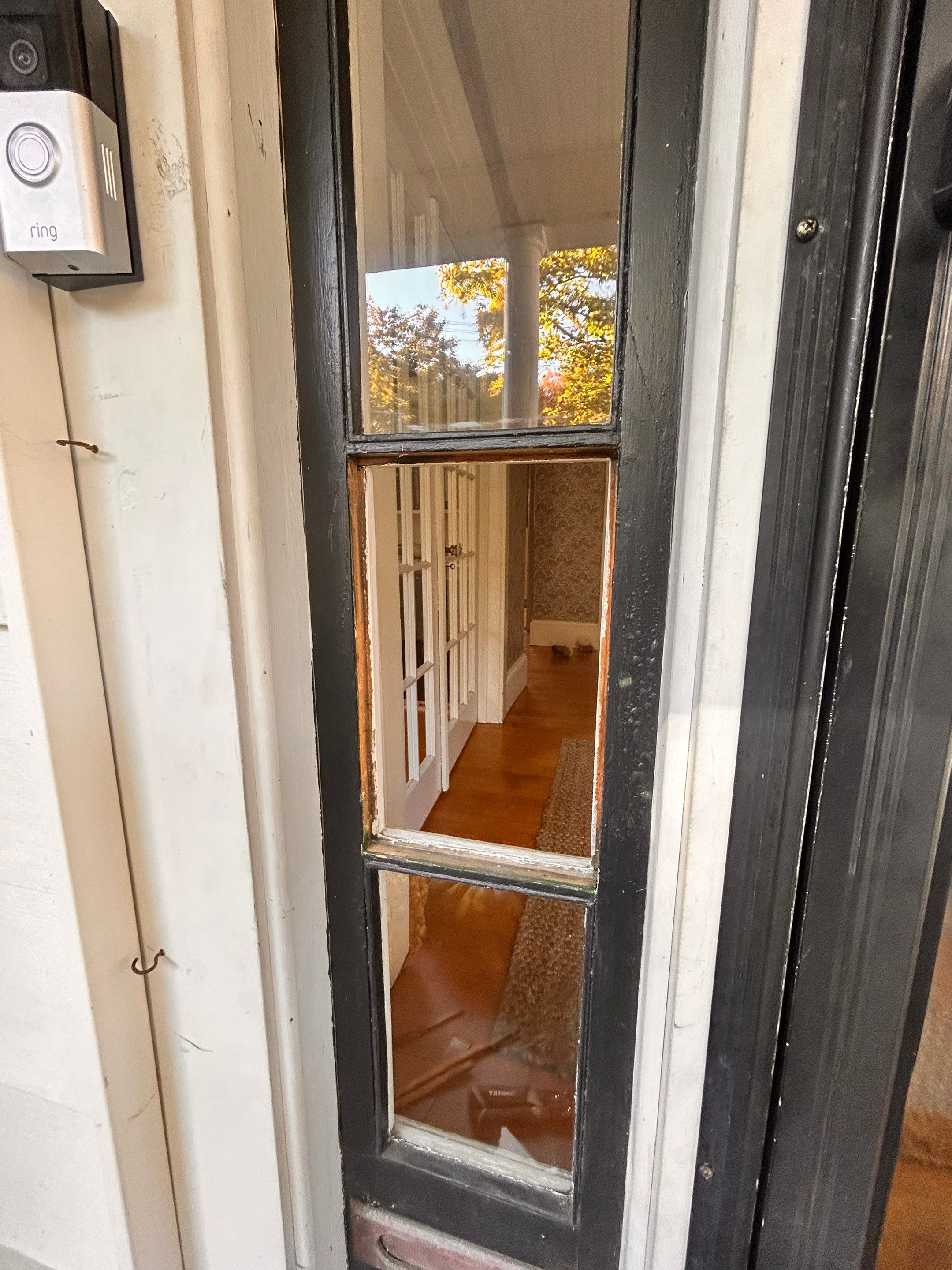 Glass Replacement in Door Sidelite by Cheshire Glass Company