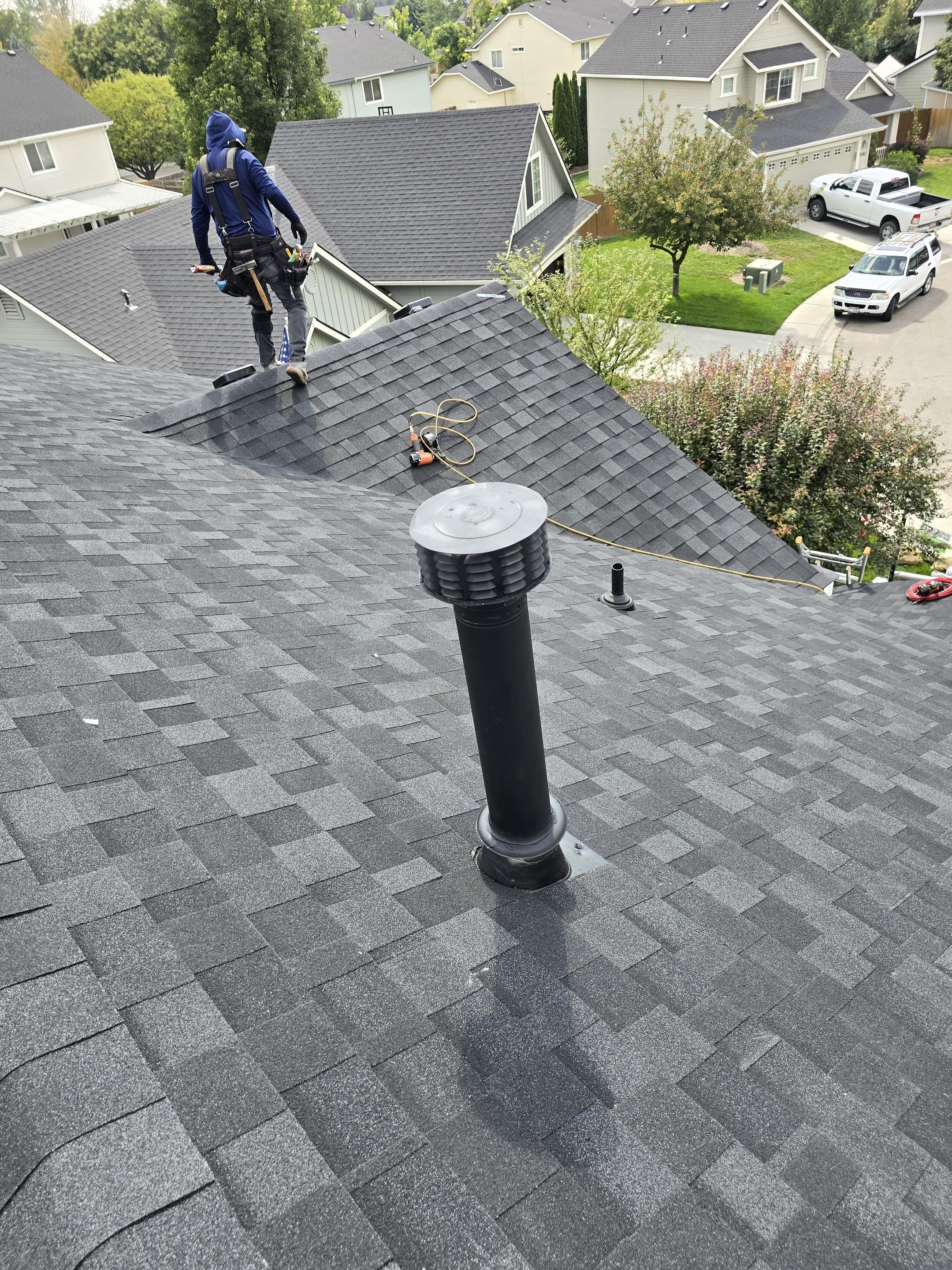 Residential Roof Replacement and Attic Structural Repair in Eagle by Olive Roofing