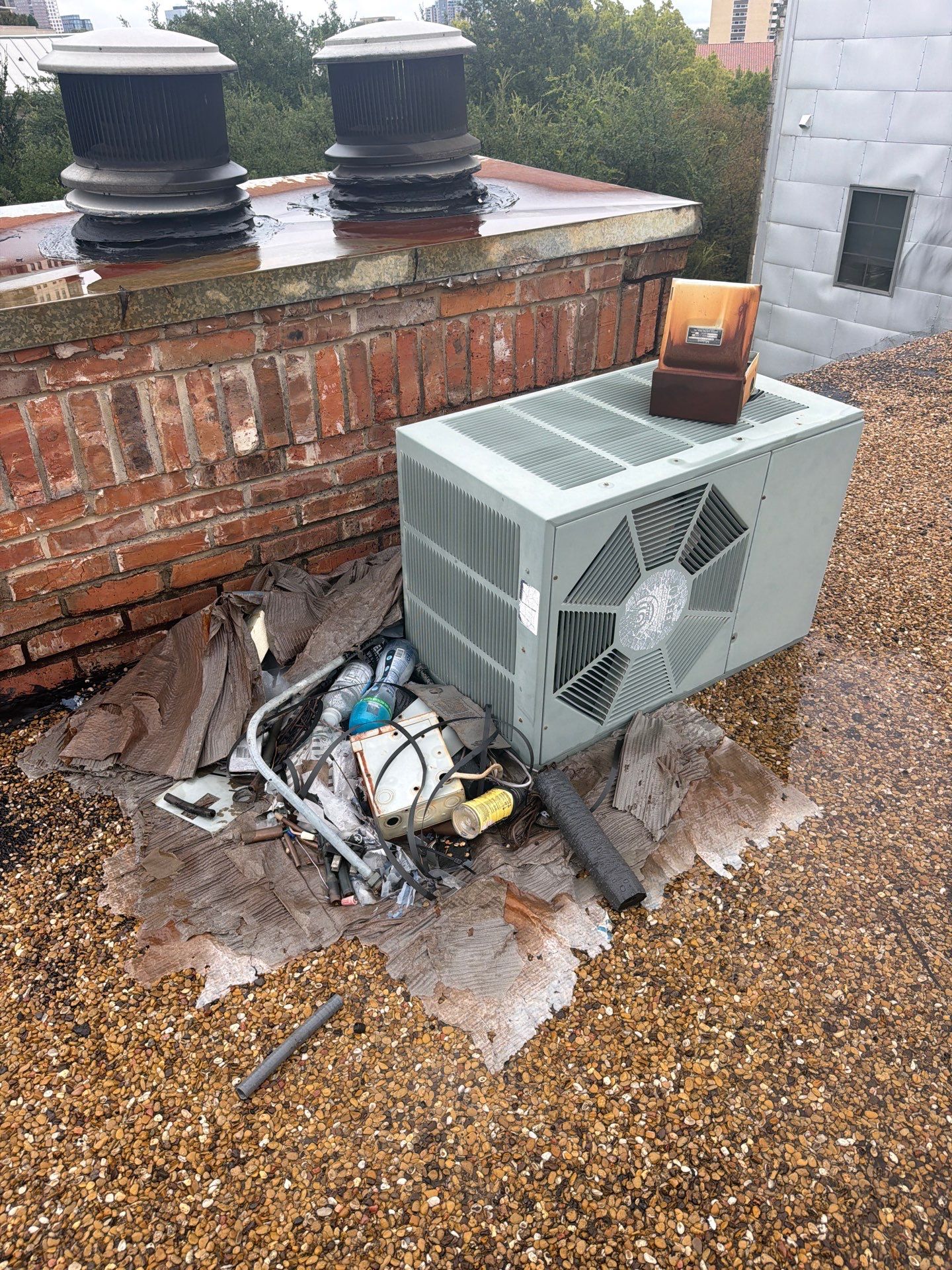 Comprehensive Roof Replacement for Dallas Residential Flat Gravel System by Rich the Roofer LLC