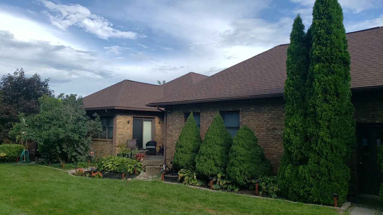 Atlas Pinnacle Pristine Scotchgard: Sienna Drip Edge: Musket Brown by Eagle Eye Roofing