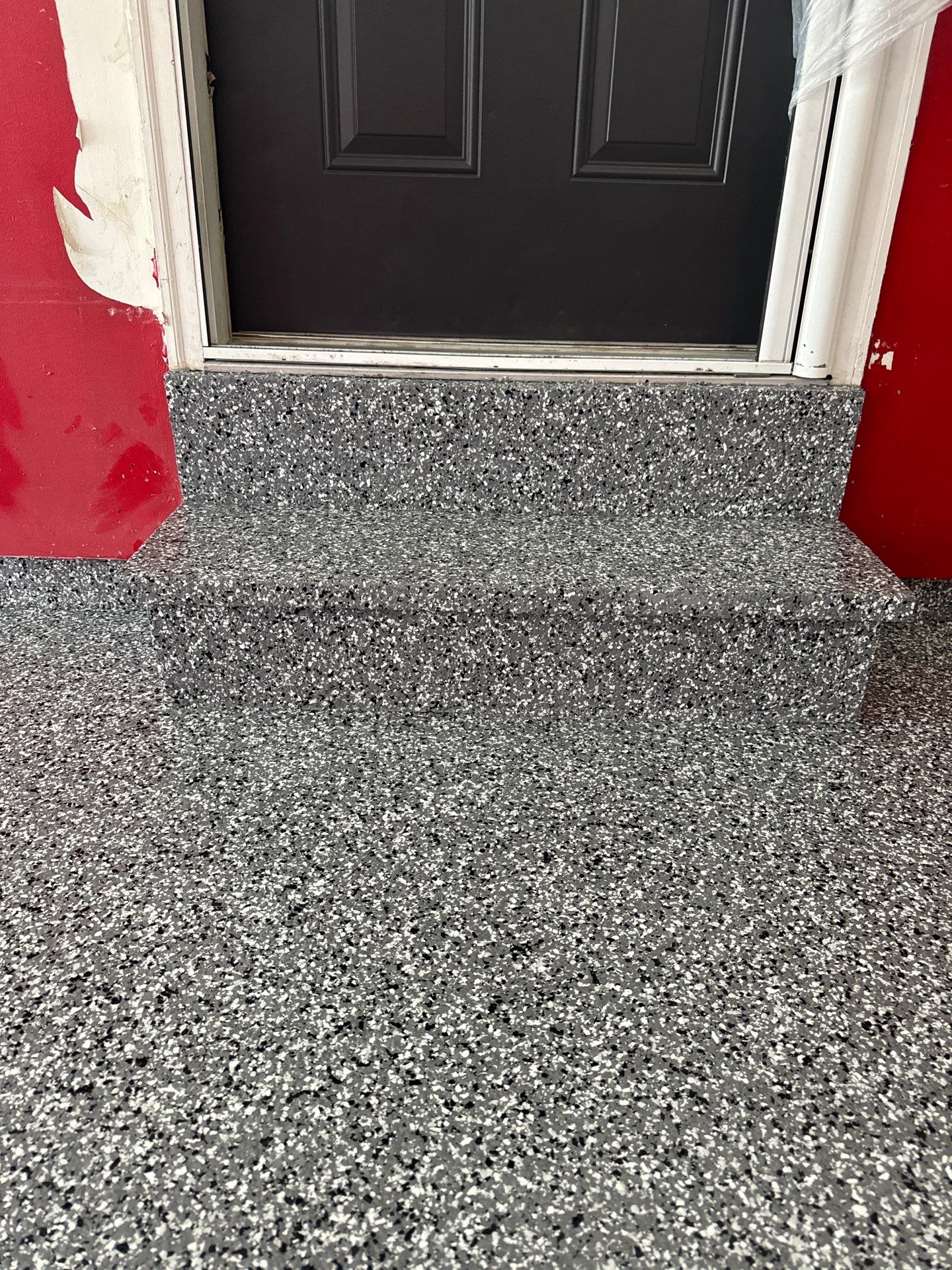 Wombat Flake Garage Floor  by Level 10 Coatings