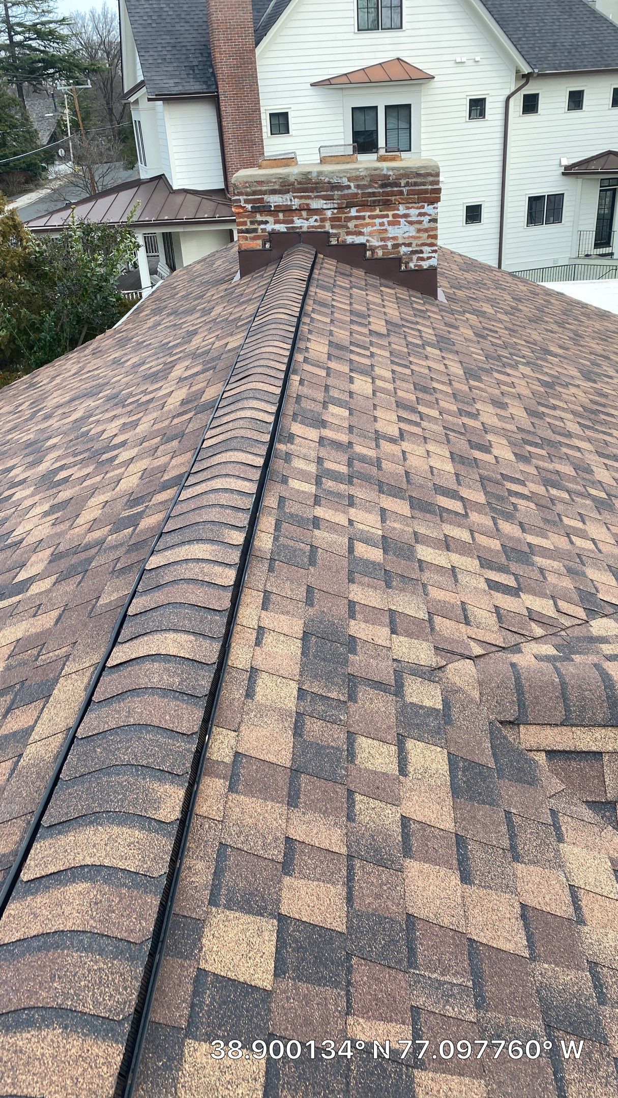 Arlington: CertainTeed Landmark Pro Designer Shingles in Max Def Burnt Sienna by RM Banning, Inc.