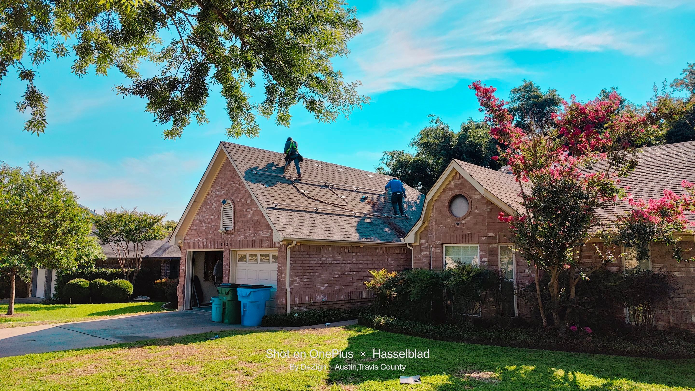 Residential Roofing Installation using IKO Dynasty Class 3 IR Granite Black by DeZign Roofing & Exteriors