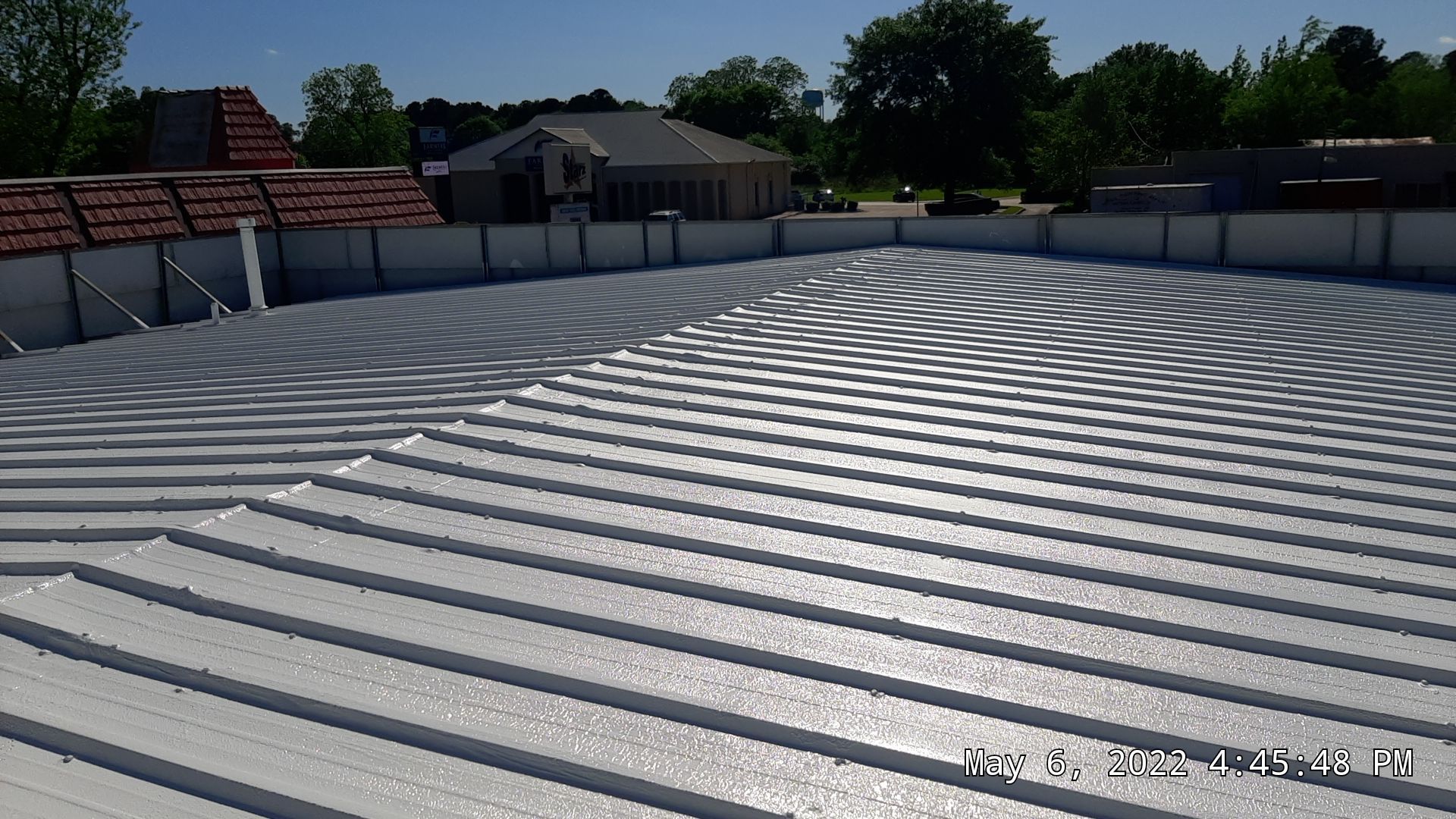 Commercial Metal Restoration System using Aldocoat Coatings by Hostetler Roofing