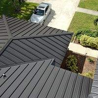 24ga 1.5" Mechanical Seam Matte Black by Total Roofing System The Metal Roof Experts