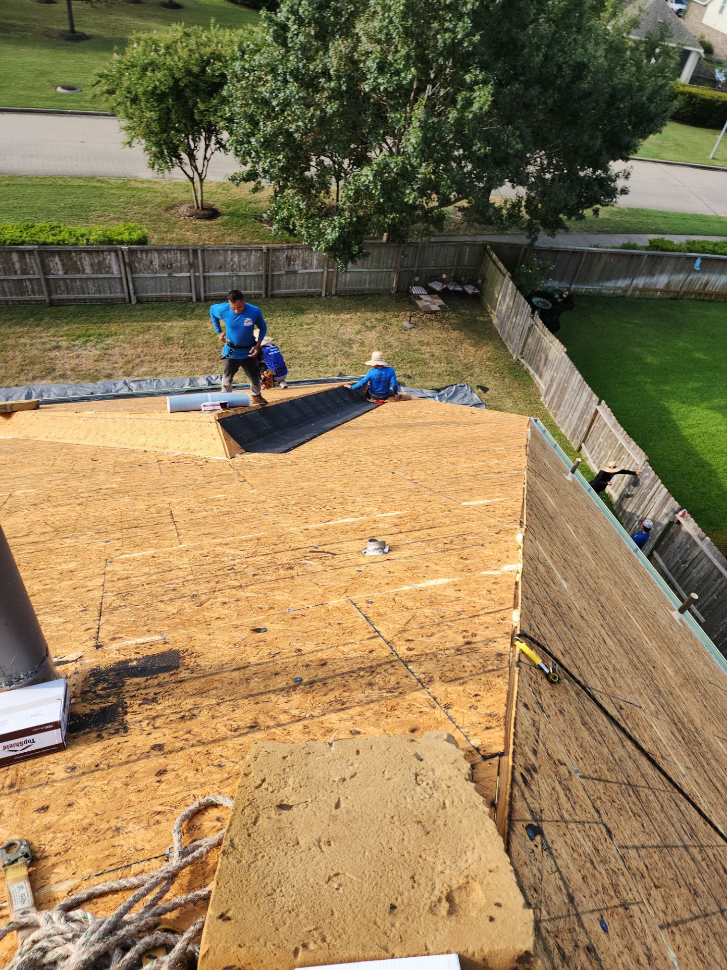 Residential Roofing Installation using Owen's Corning Duration (Lifetime) Shingles by Roof Repair Company
