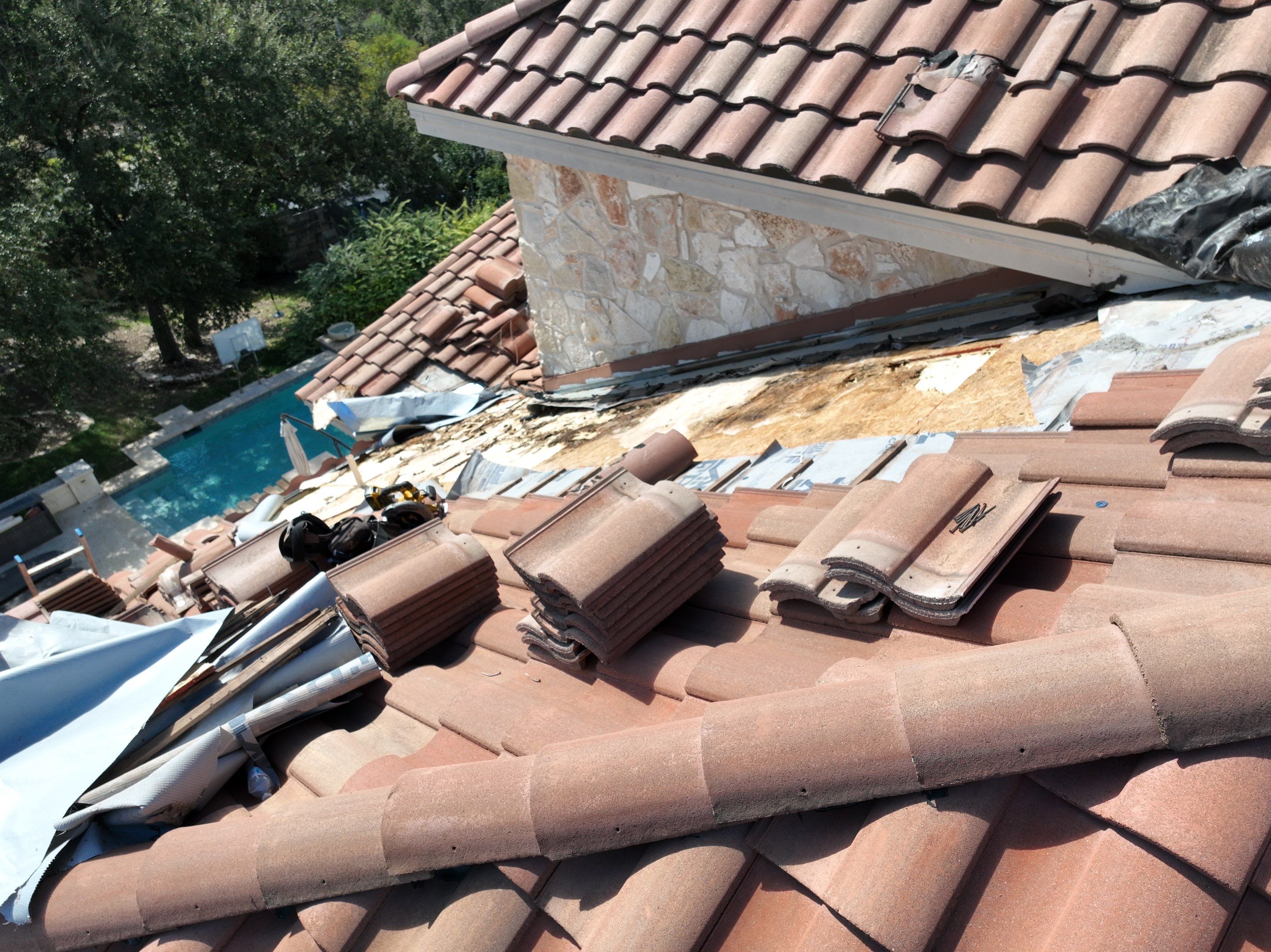 Tile Roof Repair  using Concrete S Tile by Premier Roofing and Contracting