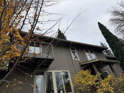 Residential Roof Repair in Progress in Bainbridge Island, WA