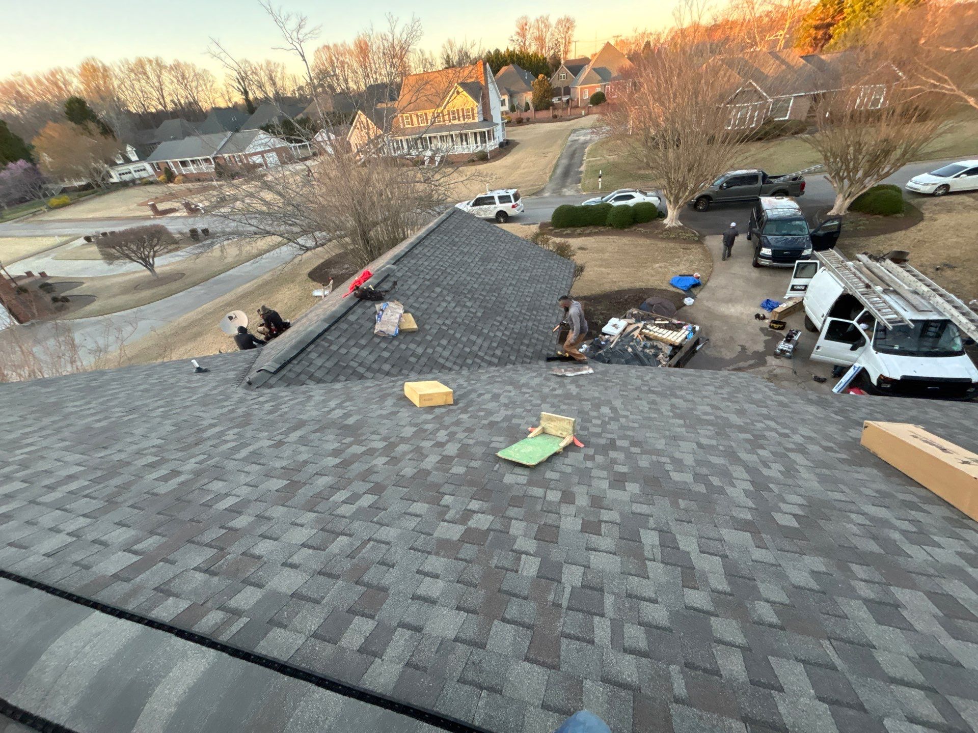 Easley Residential Roof Replacement Using CertainTeed Landmark Shingles by Roofers LLC