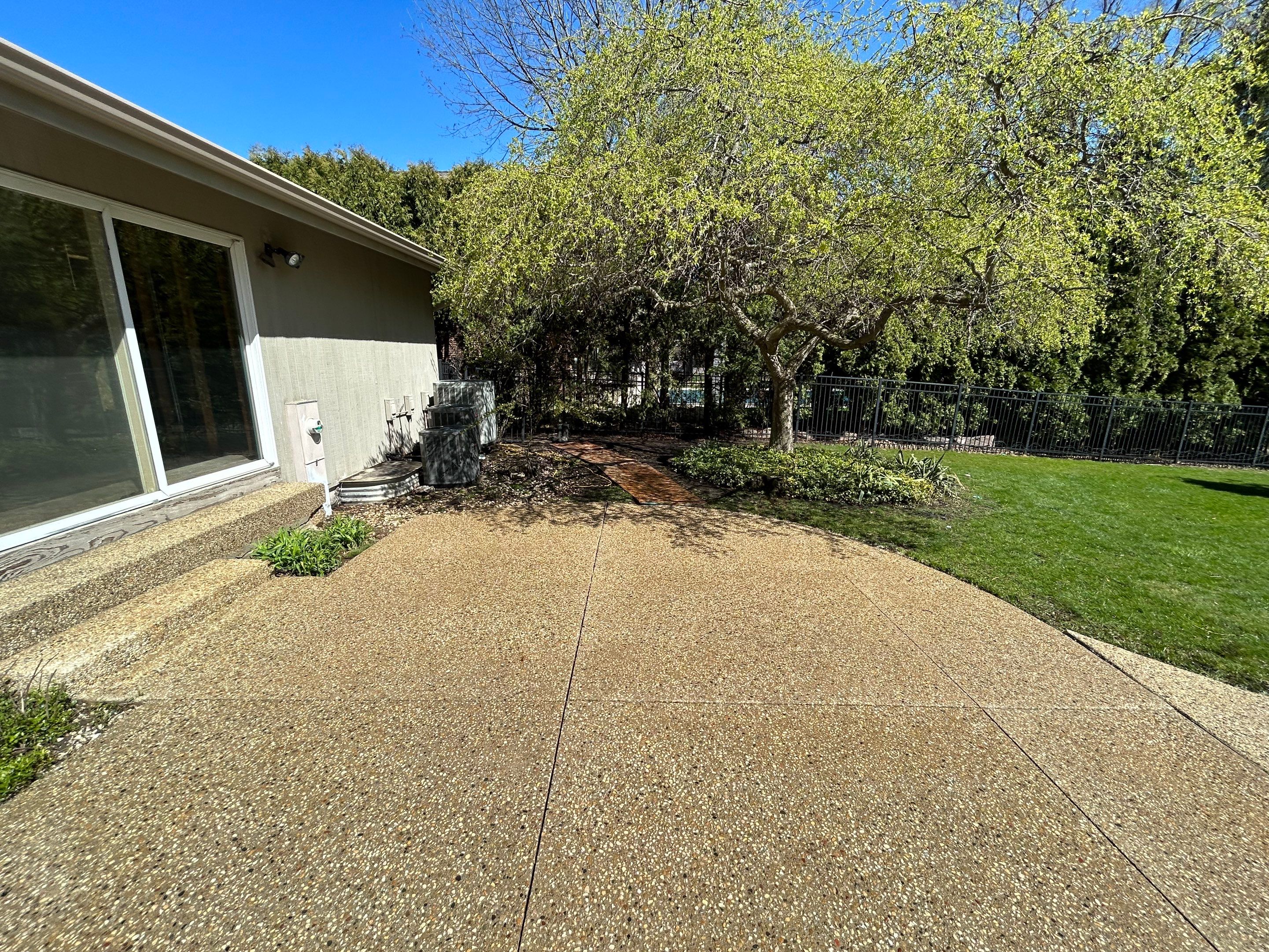 Aggregate Clean and seal using low gloss sealer by Northern Power Washing LLC.
