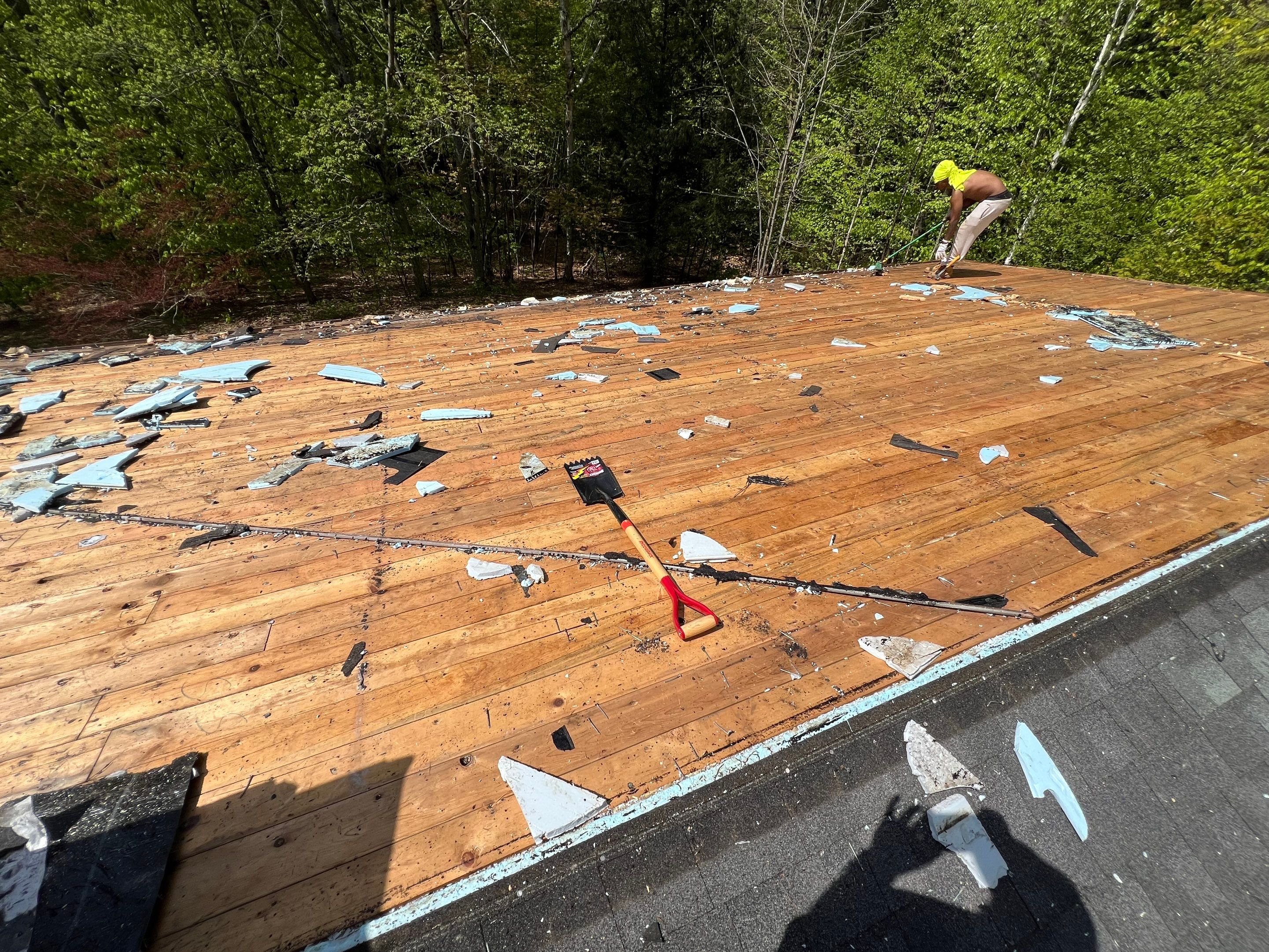Warm Roof Install On a Deck Home by Tall pine roofing