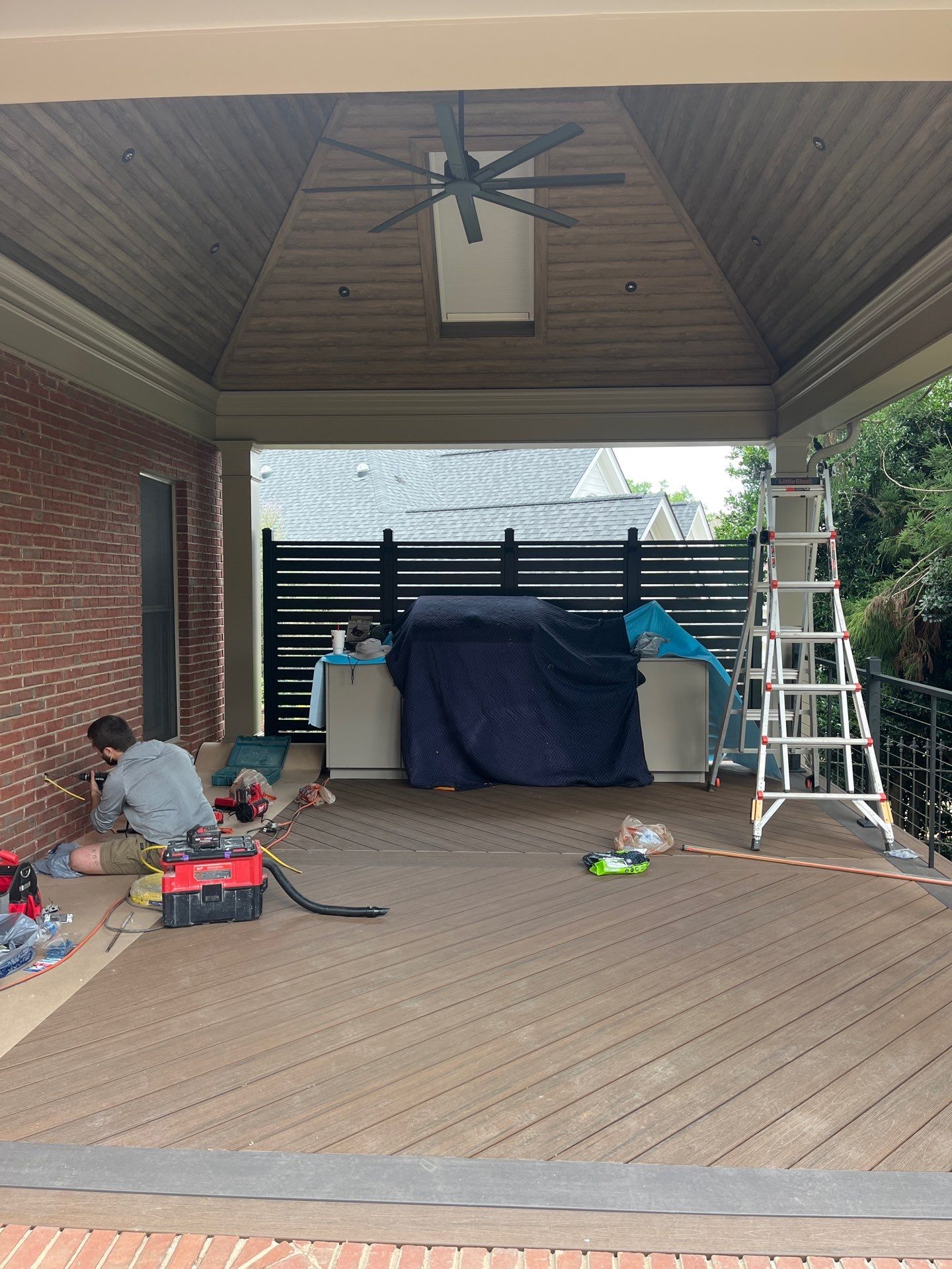 TimberTech Aluminum Deck Installation in Greer by Odio Custom Builders
