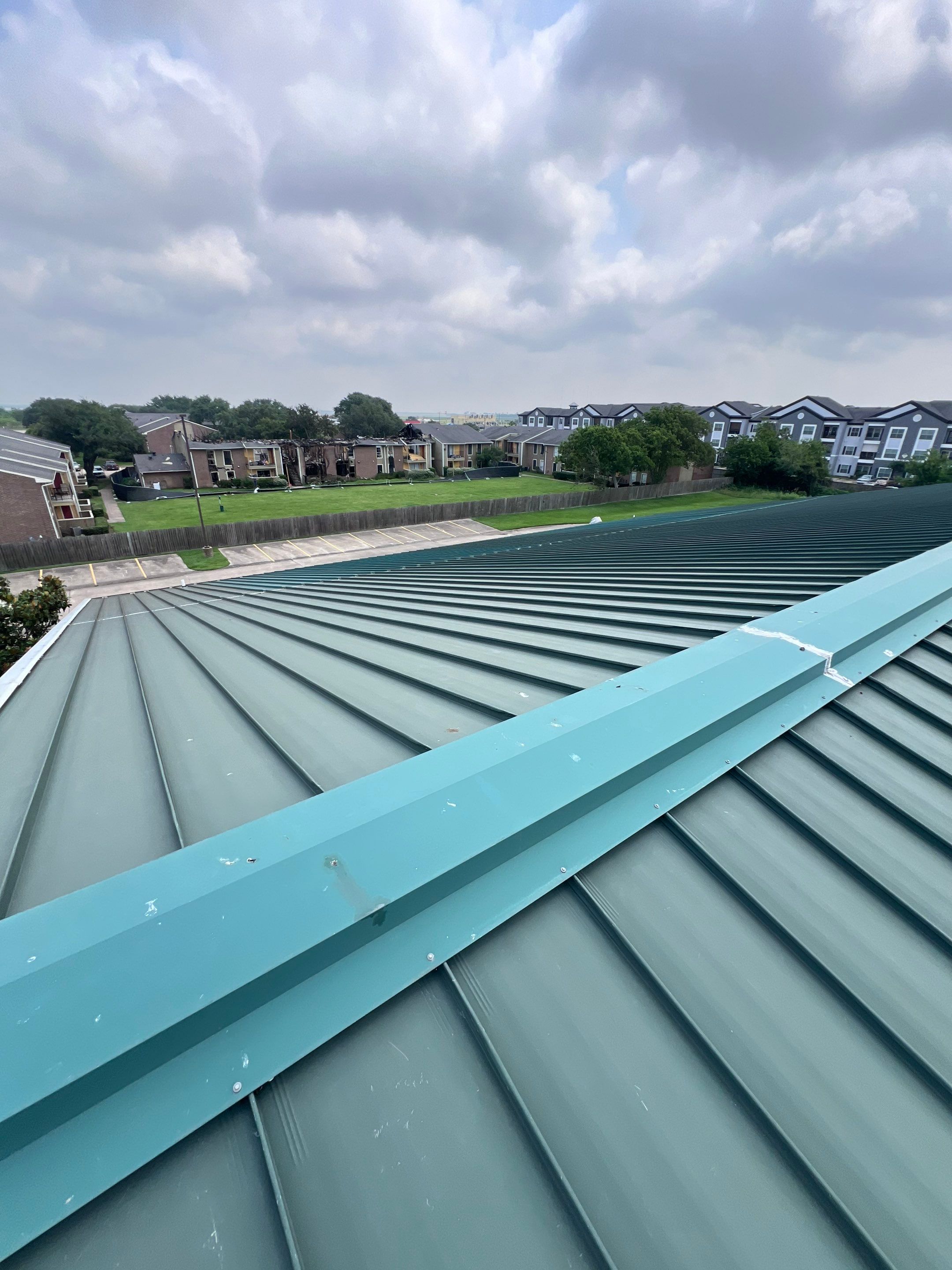 Hail Damage using Metal by Roof Repair Company