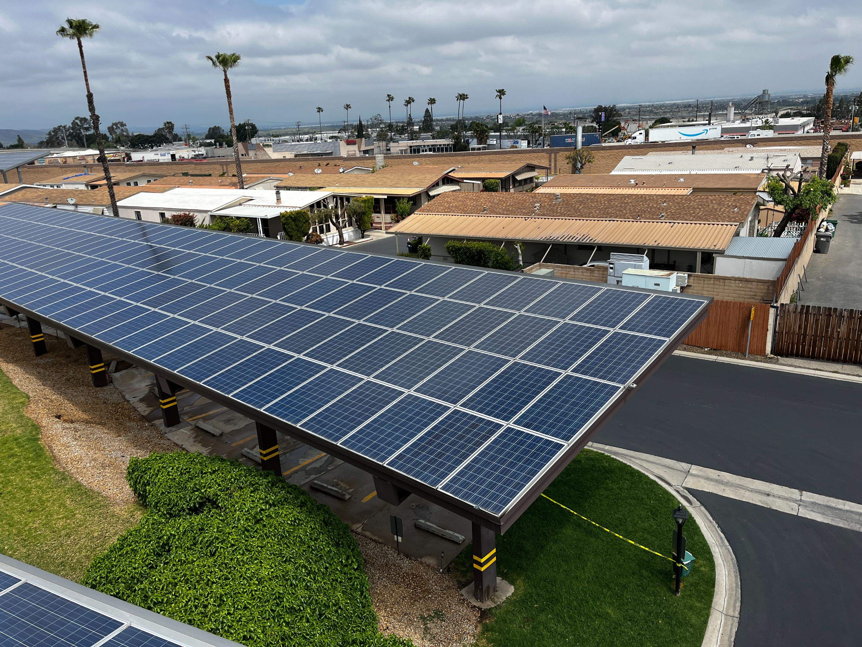 Carport Solar Panel Cleaning in Rowland Heights by Palm Coast Solar Cleaning