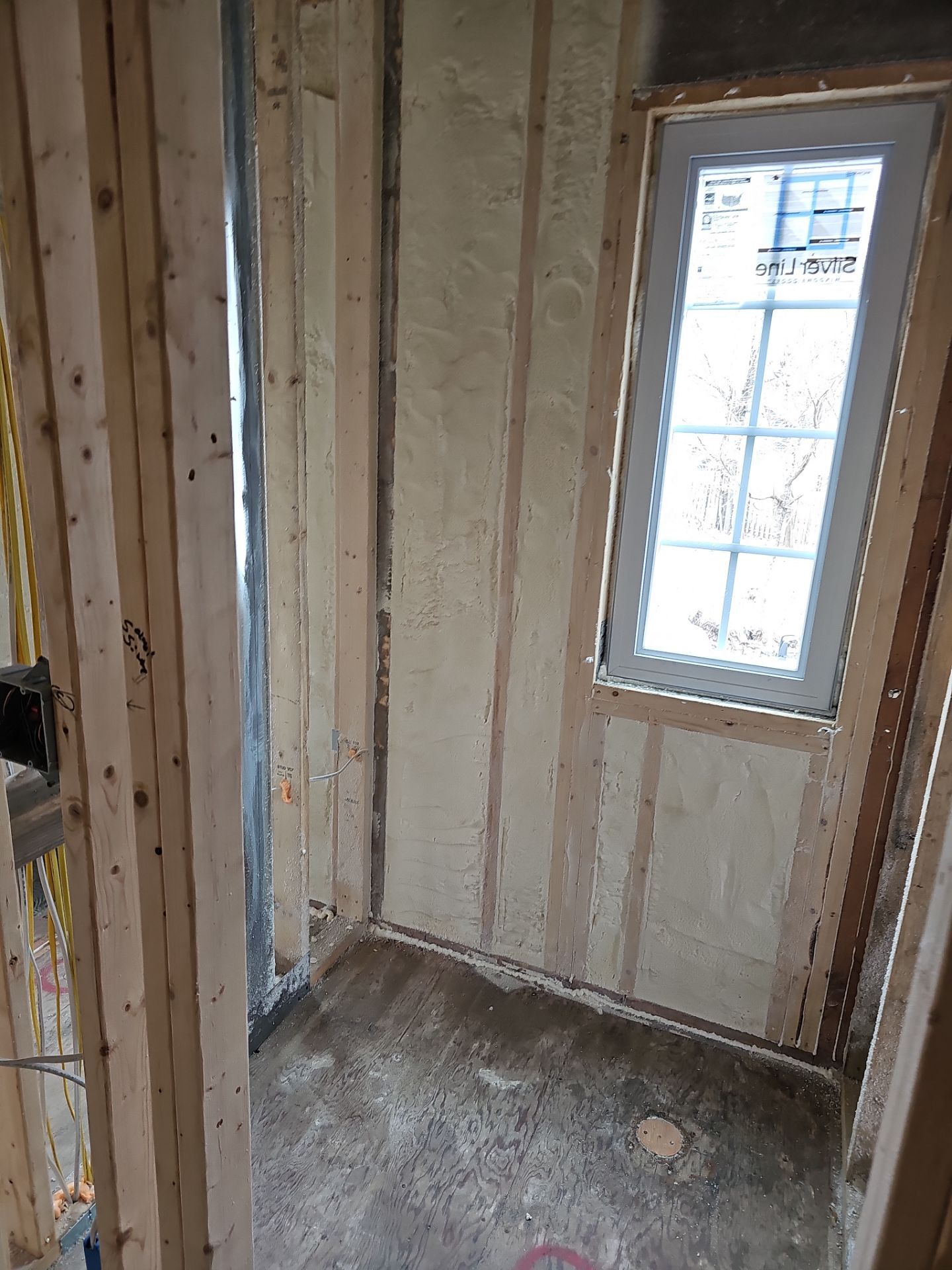 Basement Exterior Walls using Closed Cell Spray Foam by NYS Foam & Energy