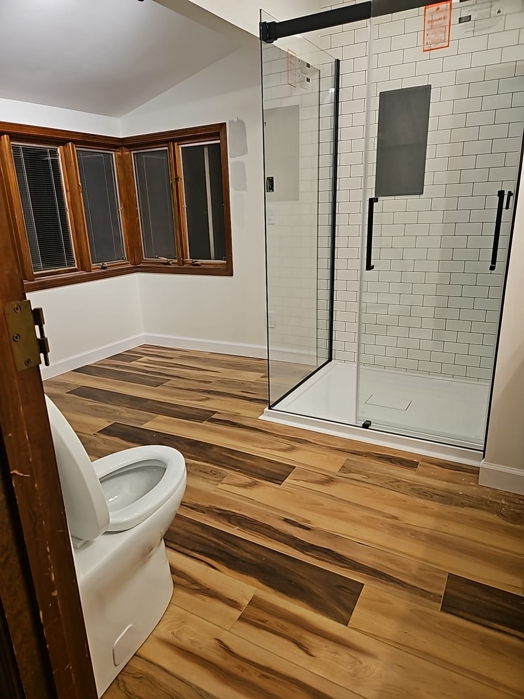 Full Bathroom Remodel, customer painting themselves by The Shower Company