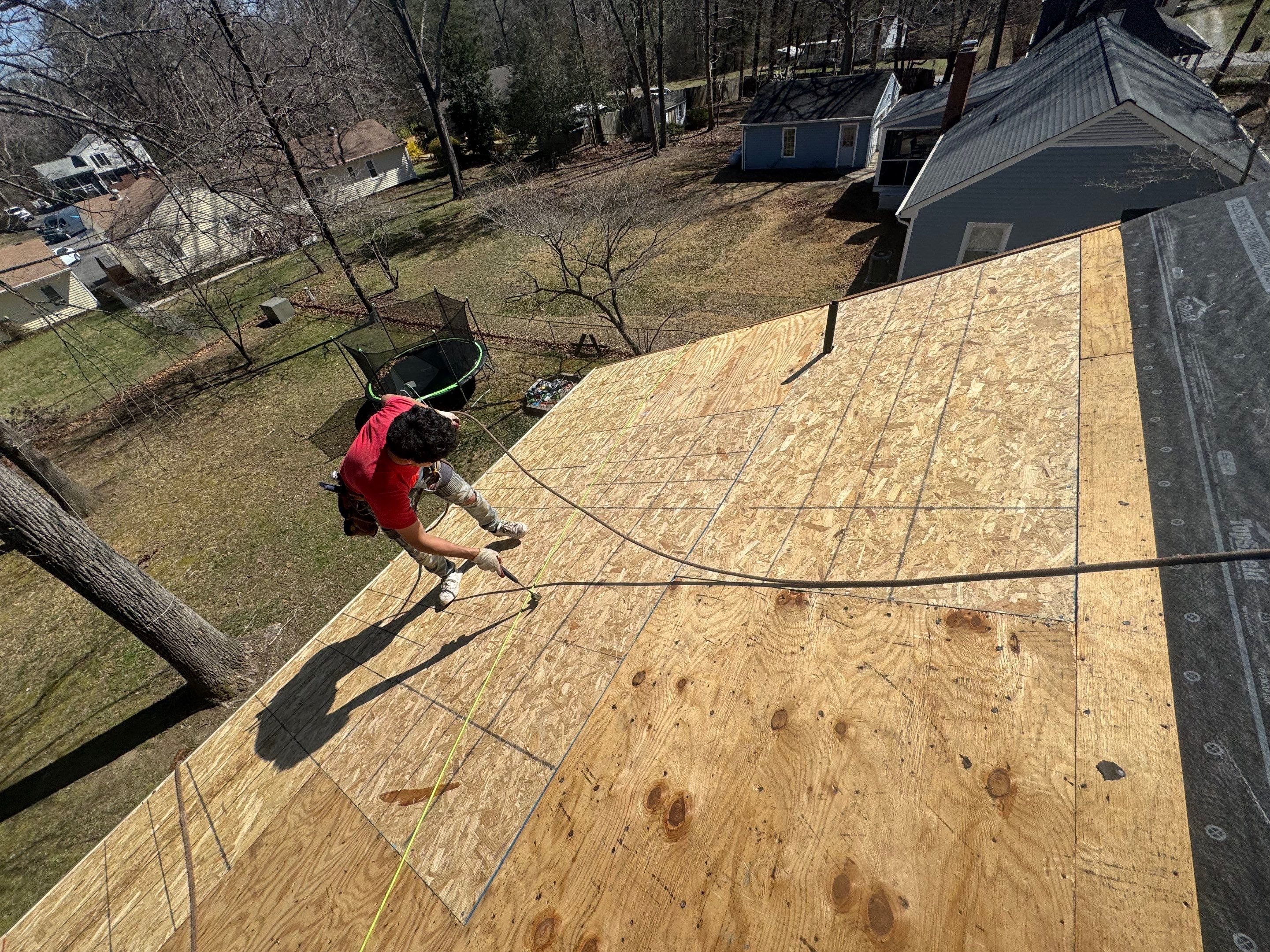 Complete Roof Replacement and Plywood Decking Repair in Quinton by Cade Construction