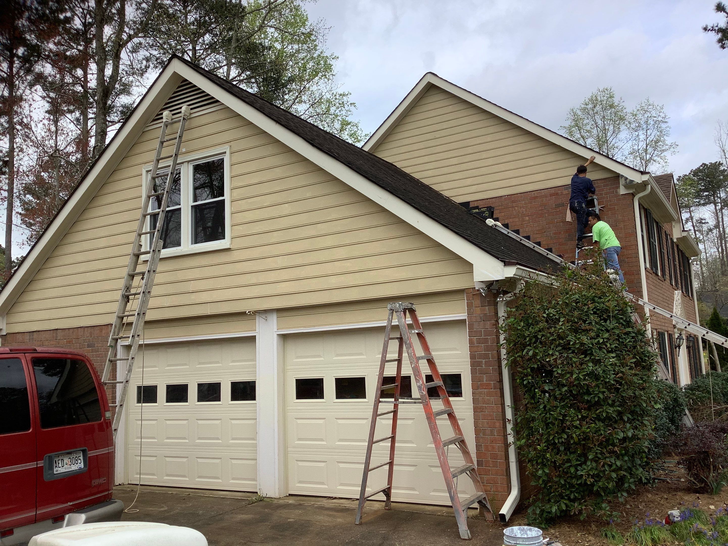 Colonial Home Exterior Painting and Trim Refresh in Marietta by Swift Home Renovations