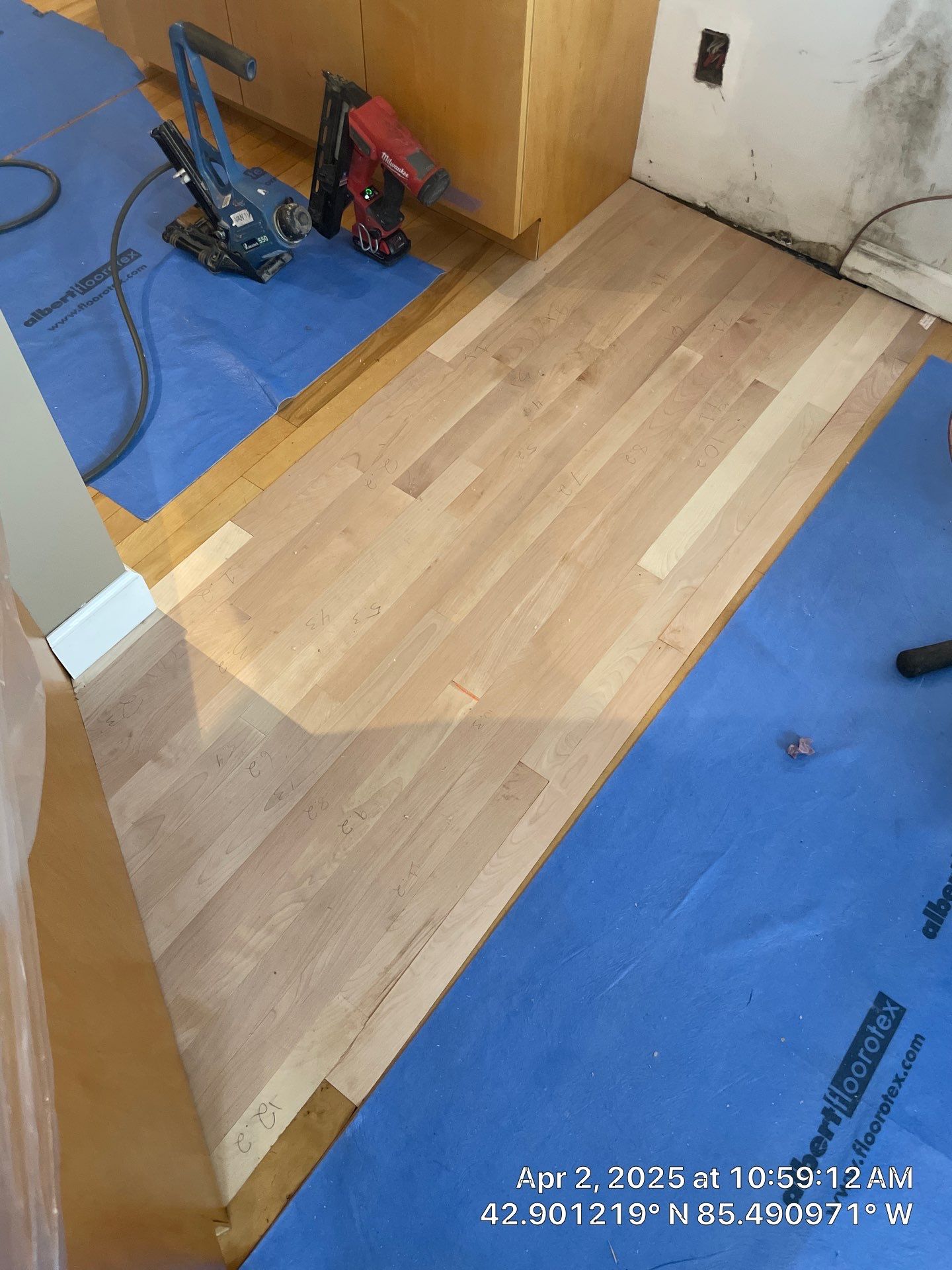 Water Damage Restoration On Solid Birch by RTBaldwin Hardwood Floors