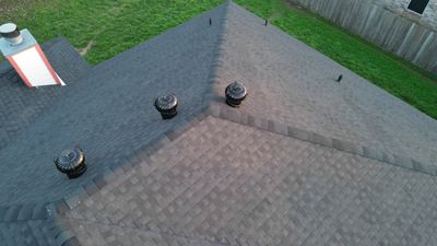 Temple TX — Hail Damage Roof Replacement & Chimney Cricket Installation, West Temple