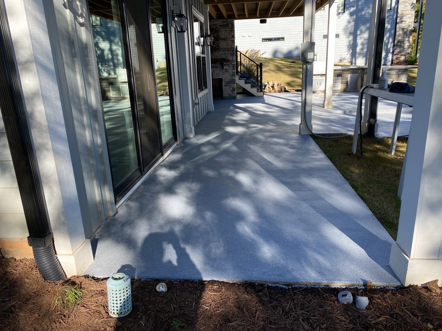 Outdoor Kitchen on Lake Keowee by Xtreme Concrete Services