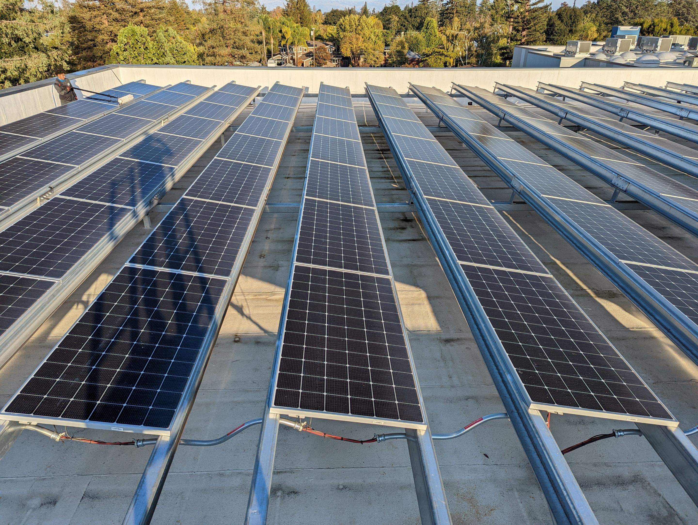 Los Alots Commercial Solar Panel Cleaning by All One Solar Shine
