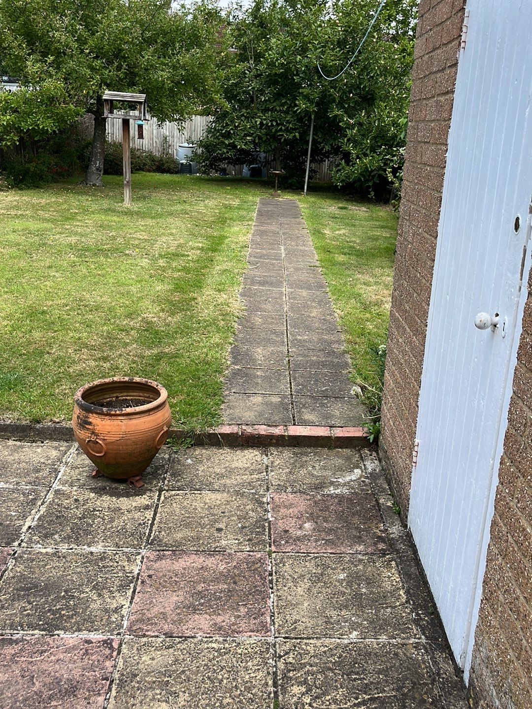 Patio Clean using Mosmatic Flat Surface Cleaner by Ges Exterior Cleaning ltd