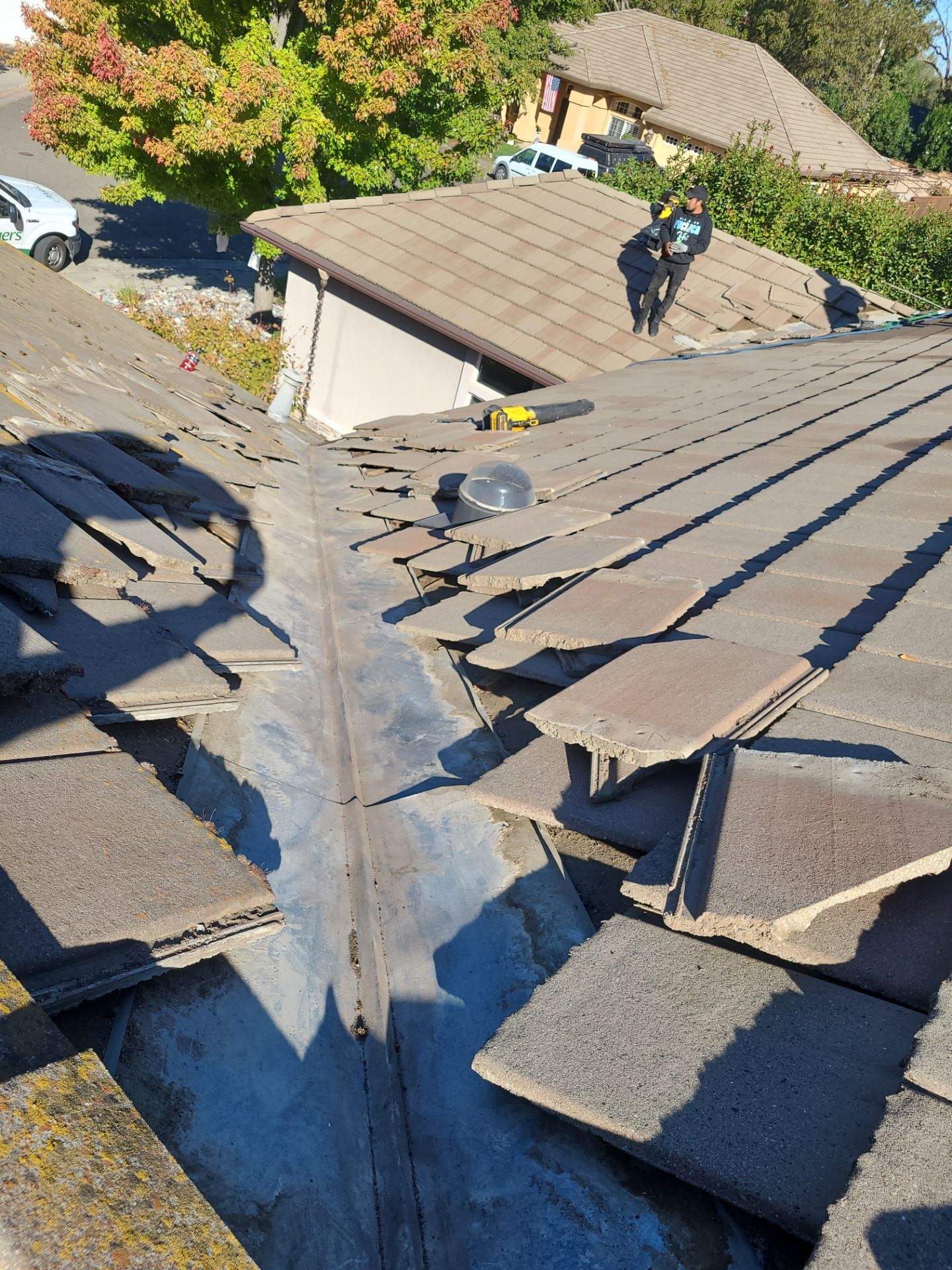 Roof Restore using Valley Armor and Tile Roof Cleaning by Byers Enterprises 
