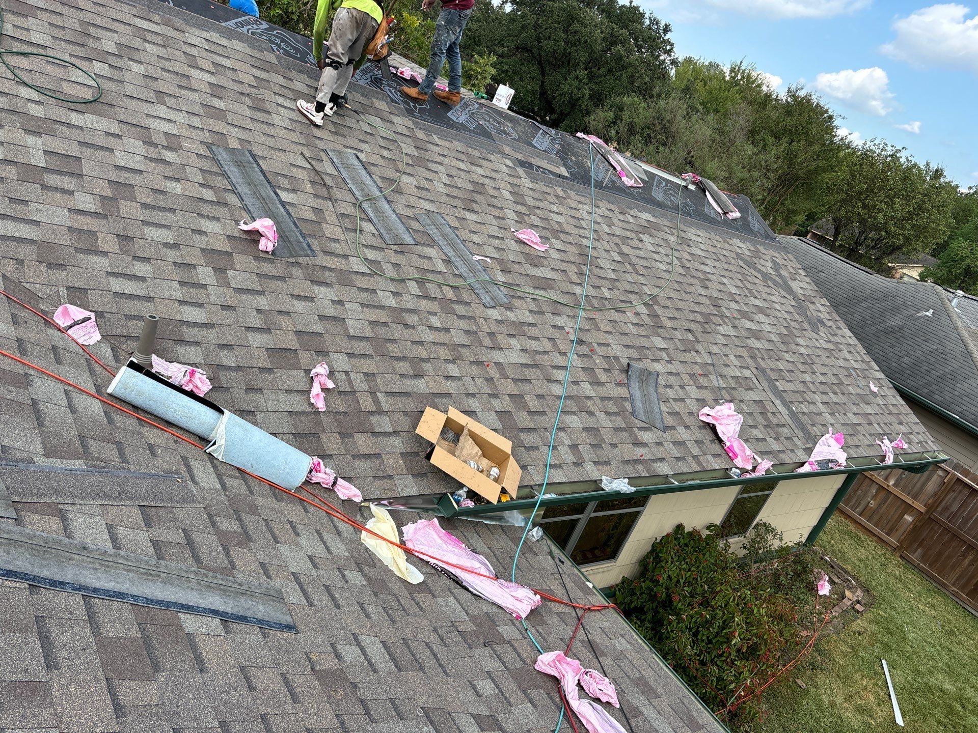 Residential Roofing Installation using Owen's Corning Duration (Lifetime) Shingles by Roof Repair Company