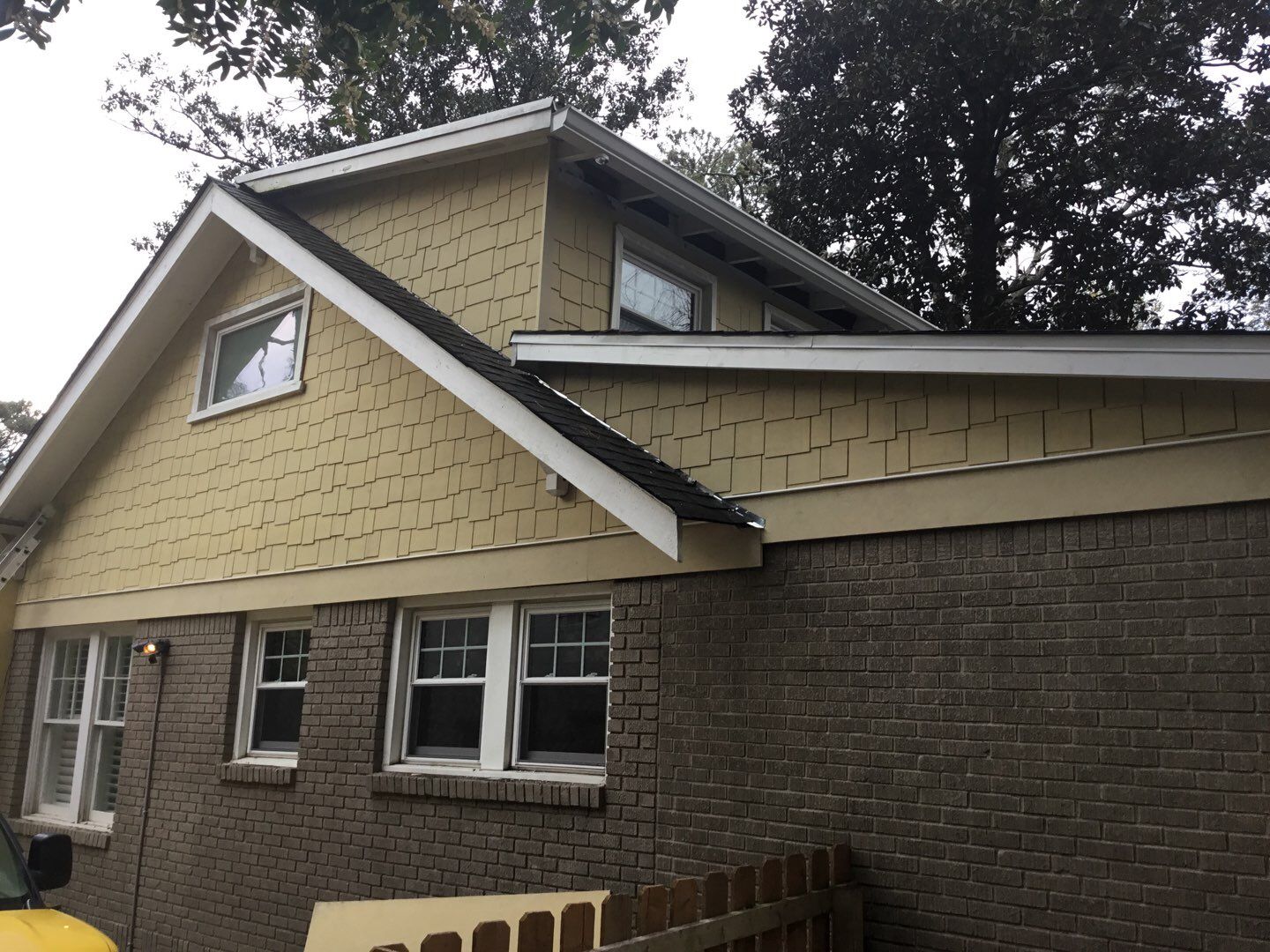 Custom Shingle Siding Installation and Brick Painting in Atlanta by Swift Home Renovations