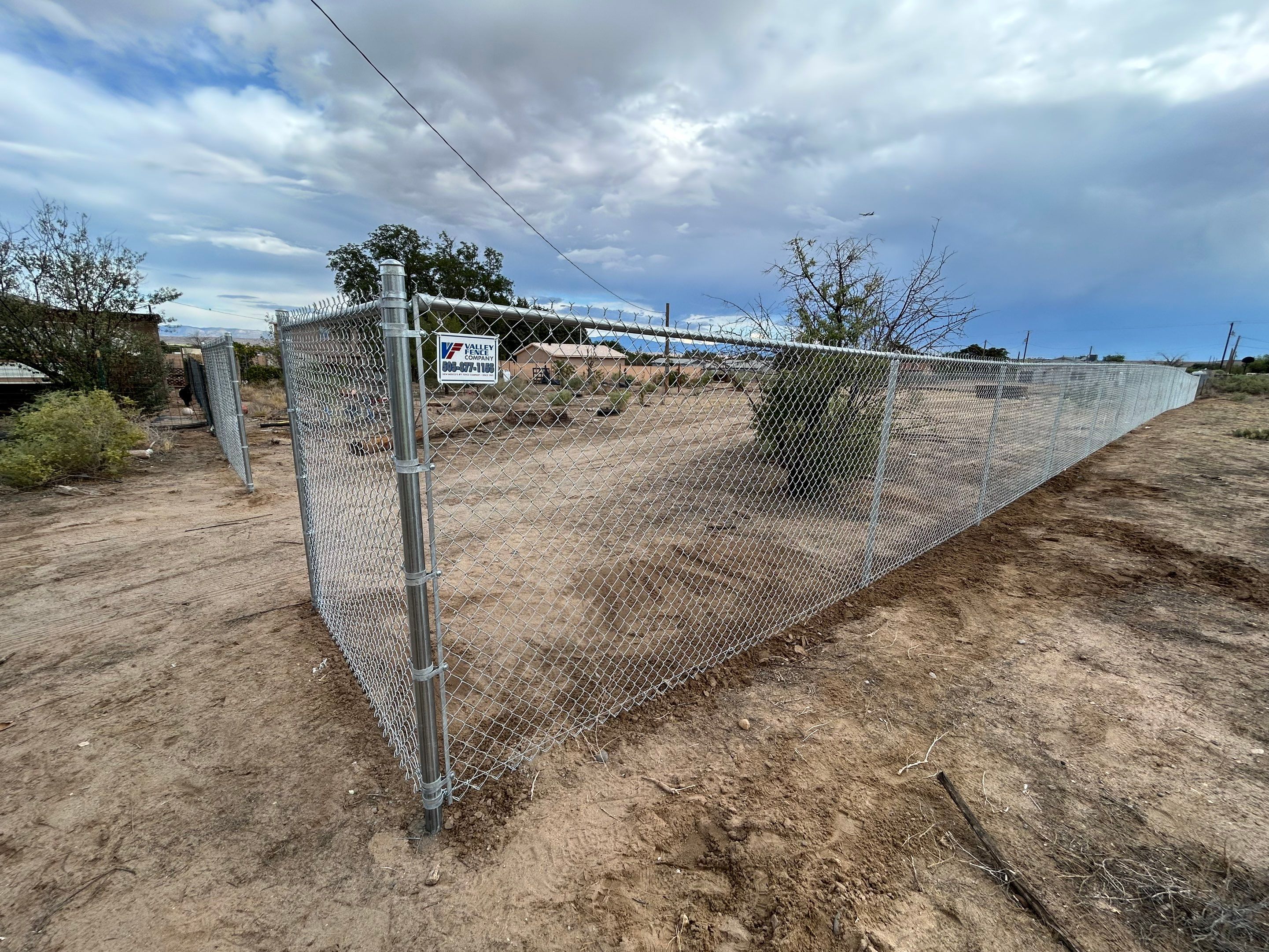 Residential using 6' Chain link by Valley Fence Company