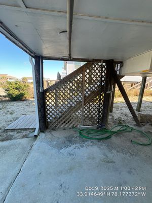 Deck Repair and Handrail New Installation in Oak Island NC
