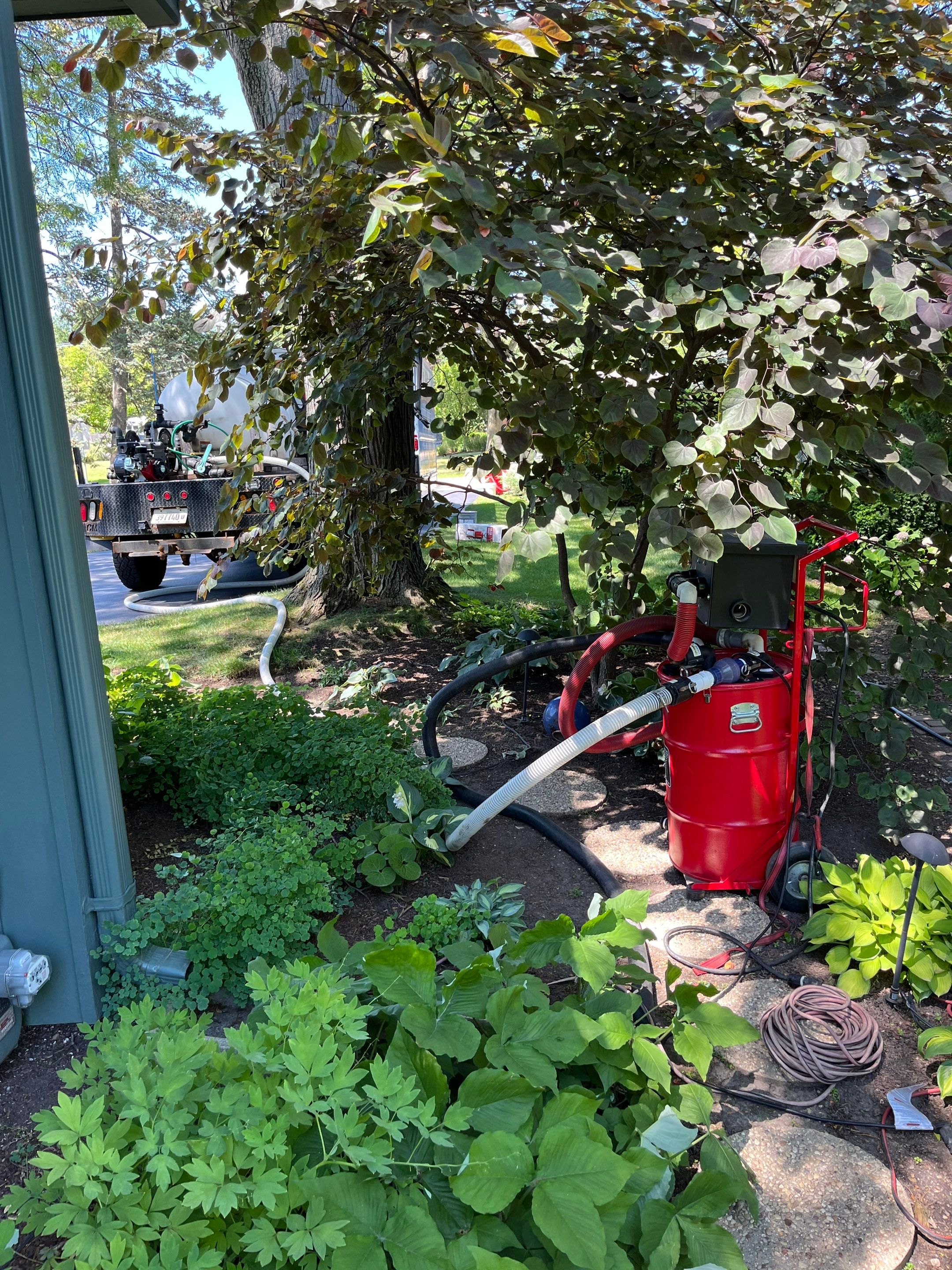 Aggregate concrete cleaning and sealing using Surebond SB-9000 by Northern Power Washing LLC.