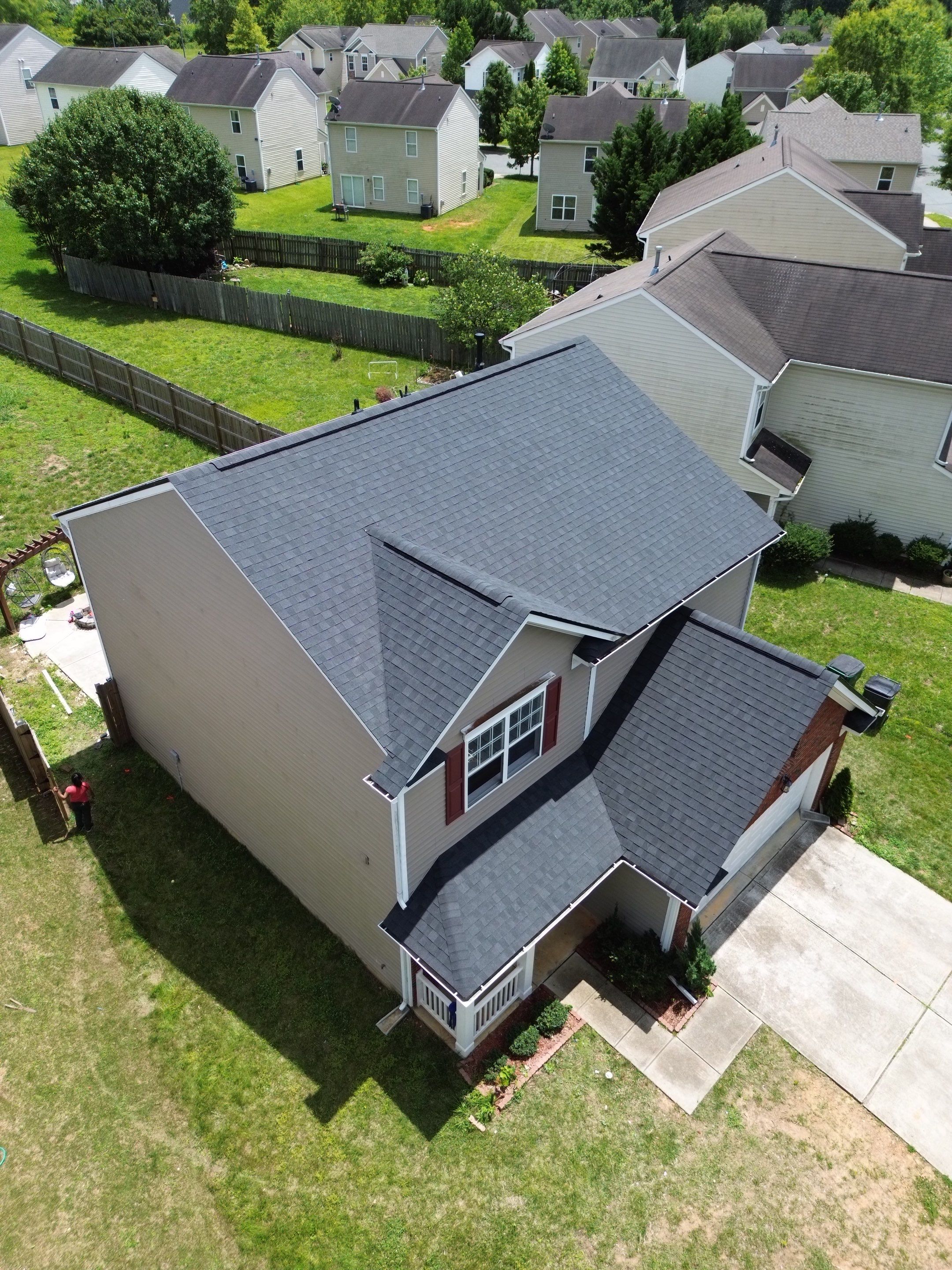 Roof replacement by hail and wind damage by Just Brilliant Restoration JBR