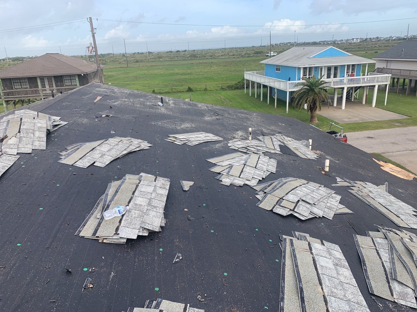 Galveston Waterfront Roof Installation In Progress by Elite Roofing LLC