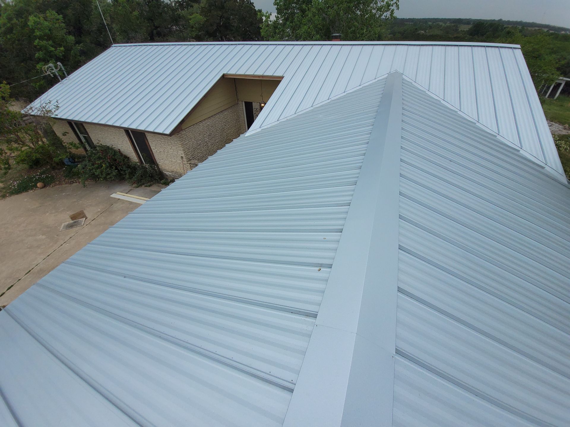 Galvalume Standing Seam offers a 45-year finish warranty! by Oakwood Roofing and Construction, LLC