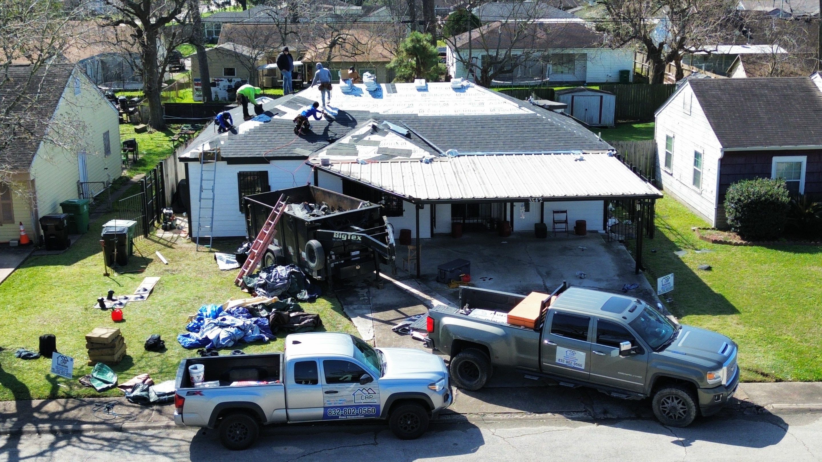 Roof Remplacement using Atlas Prolam Black Shadow by CAP Roofing and Construction LLC