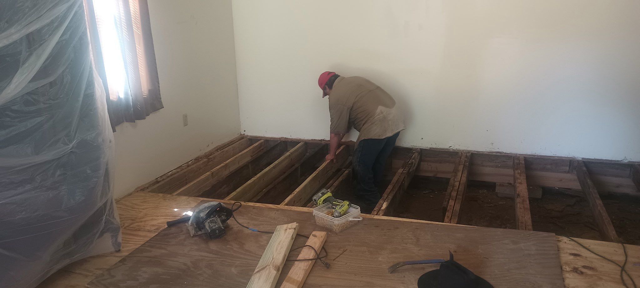 Water dry rotted flooring by Harden Enterprise Services LLC