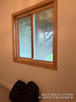 Wood-Framed Sliding Window Installation in Gretna