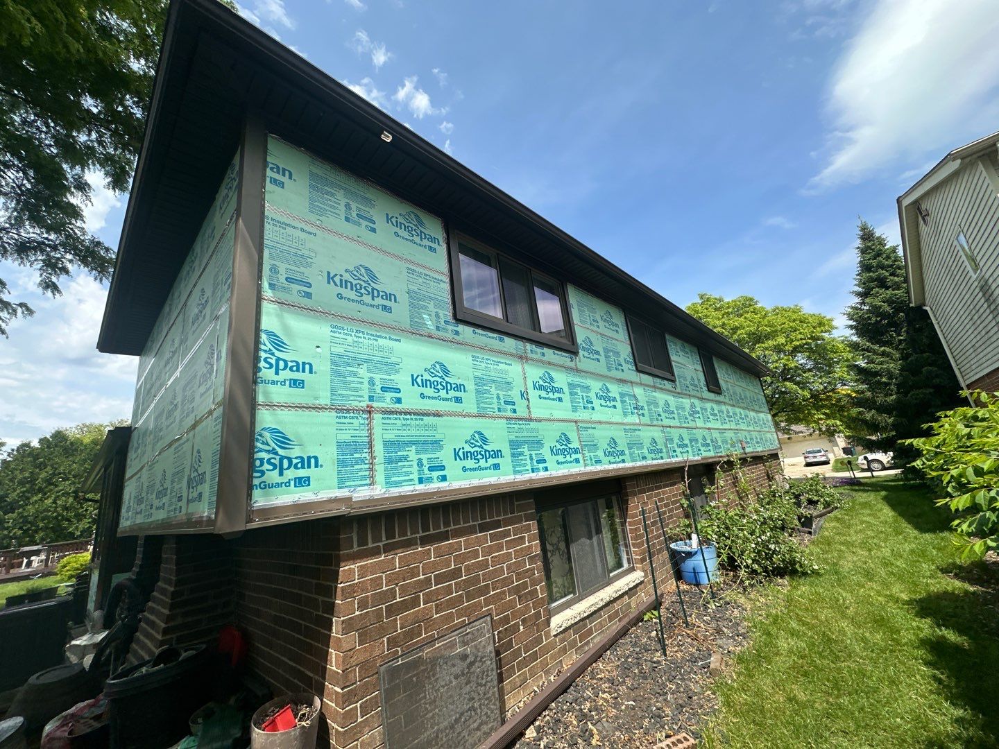 Siding Installation using Ascend 7" Composite Flagship Brown by 180 Contractors