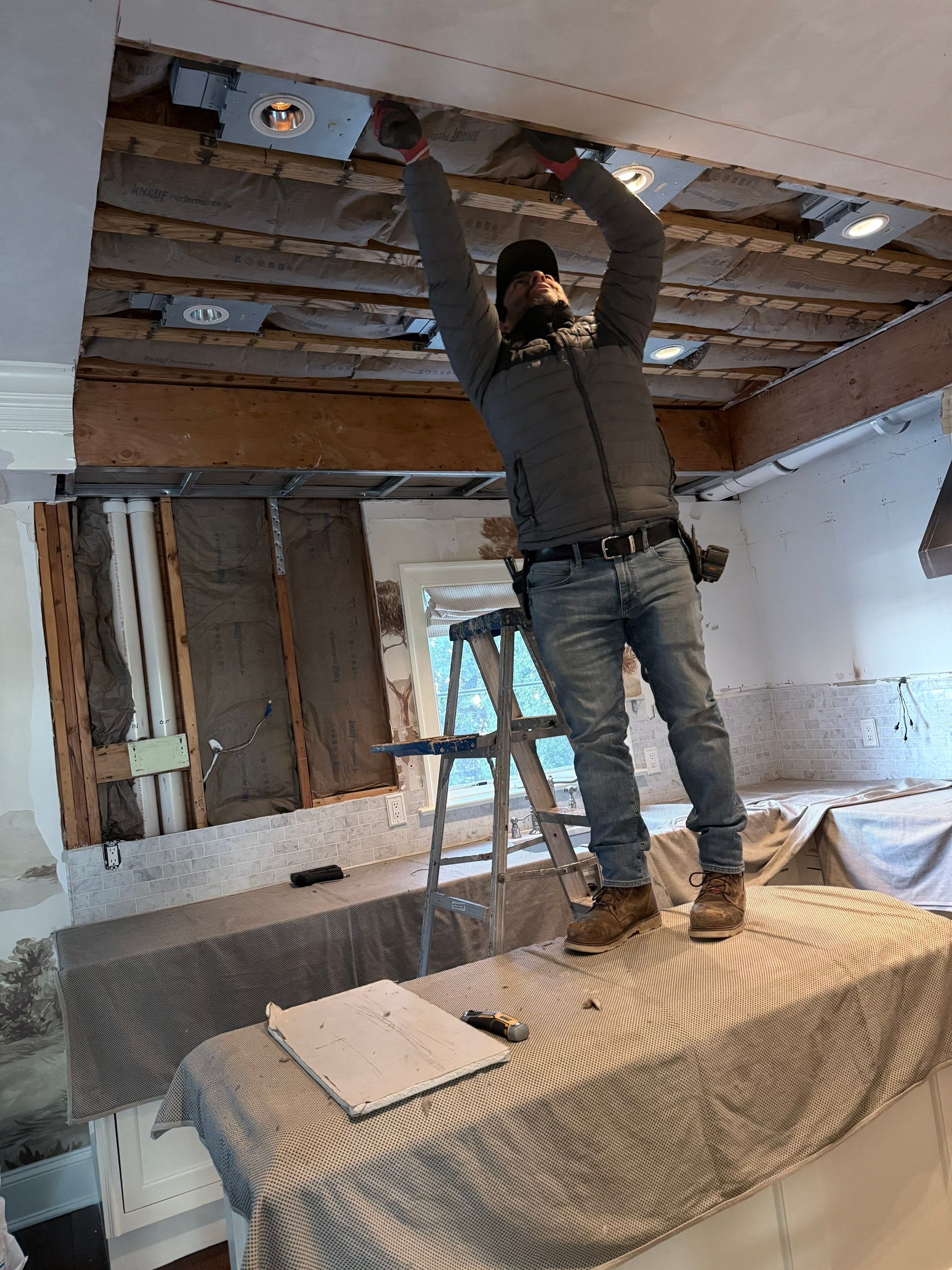 Water Damage Repairs in Luxury Kitchen and Primary Bathroom by Fox Hill Luxury Real Estate Services