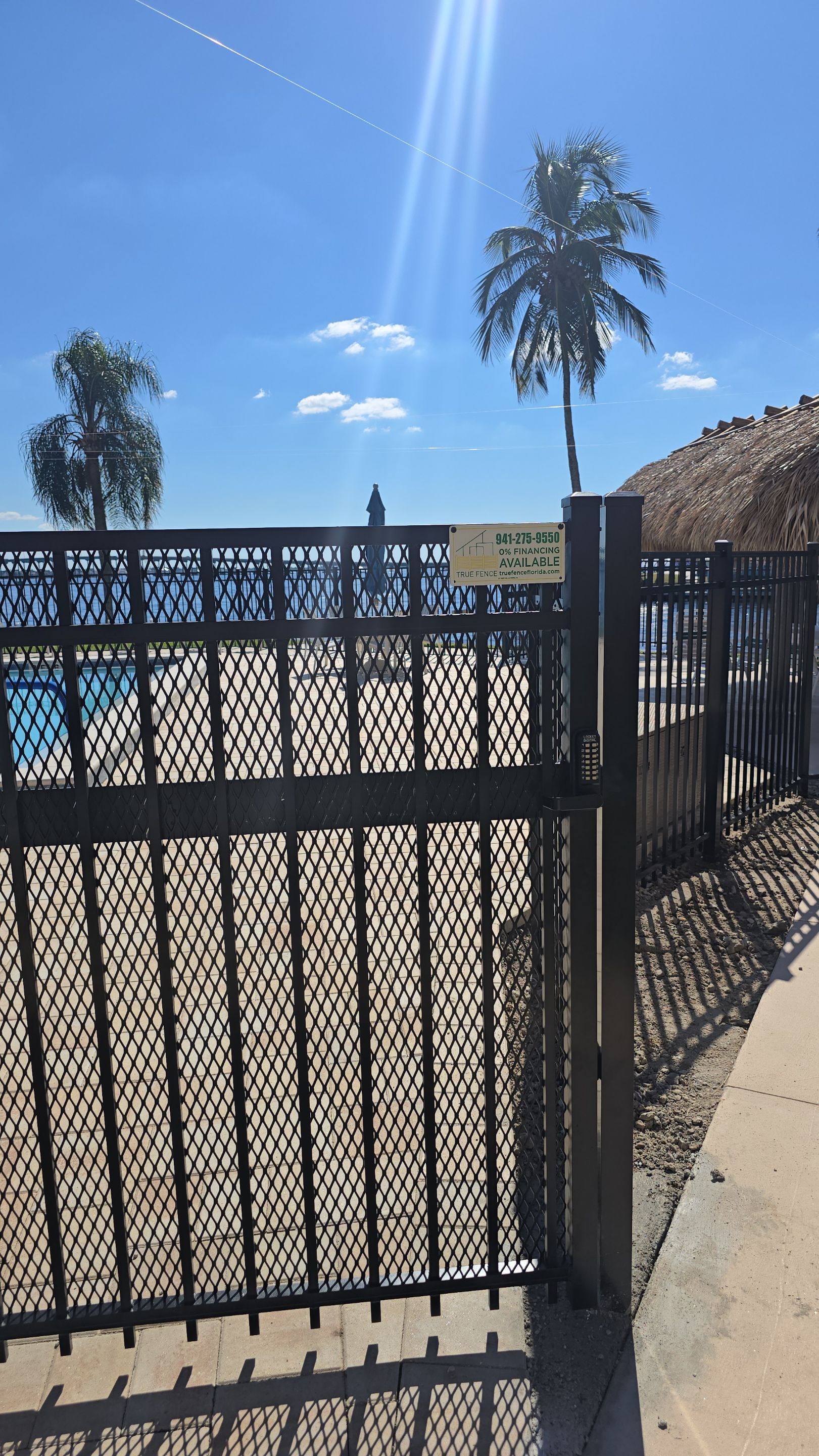 Community Pool Fence in Cape Coral by True Fence LLC