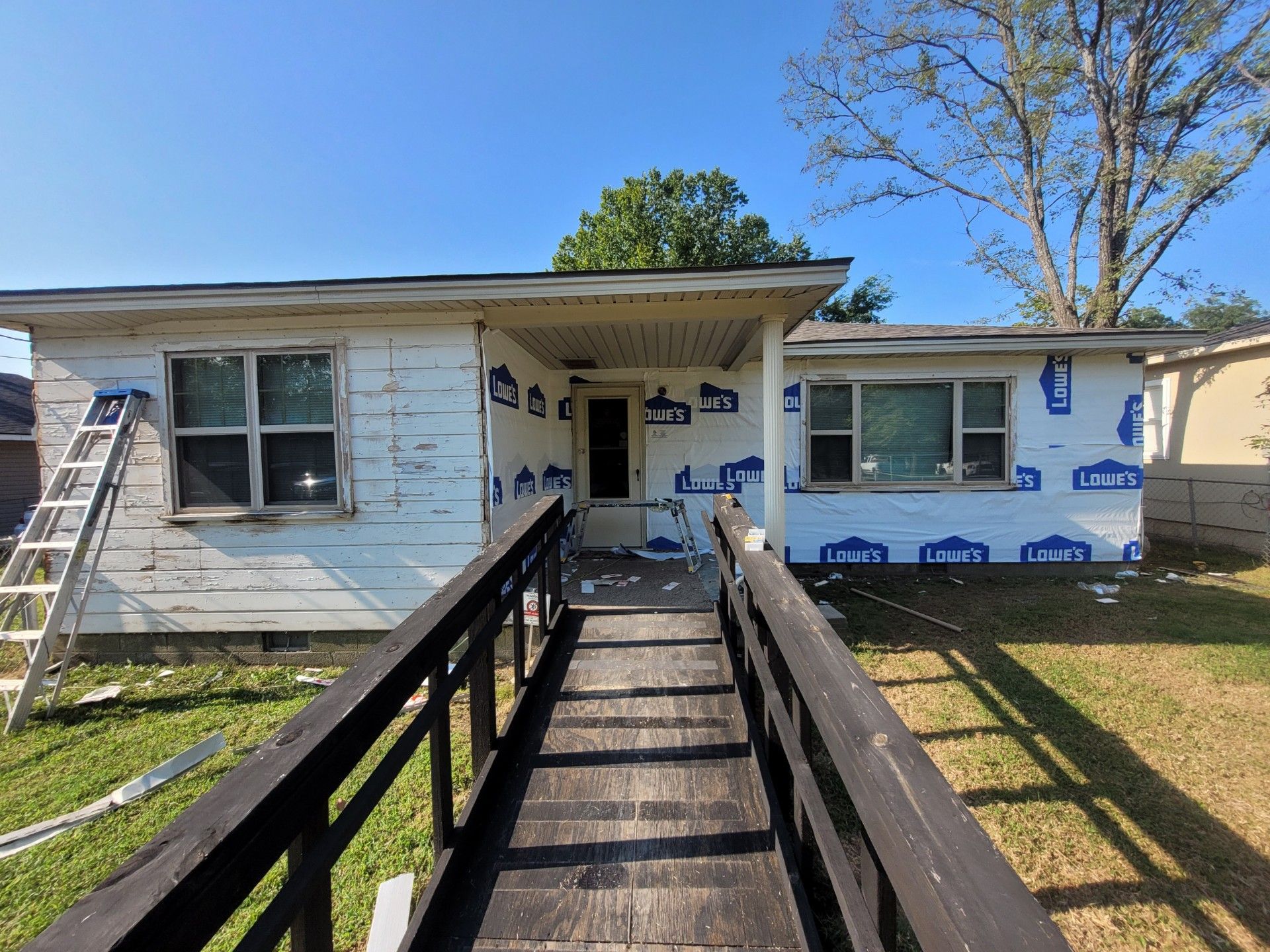 Hail damage & tornado damage restoration.  by In & Out Construction & Remodeling, LLC