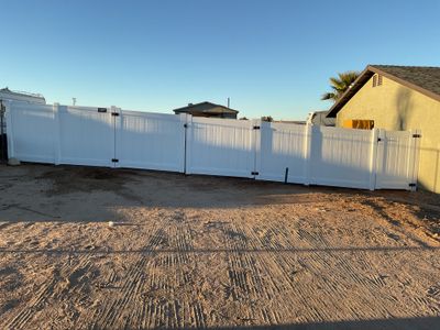Replacement of old chain link fence