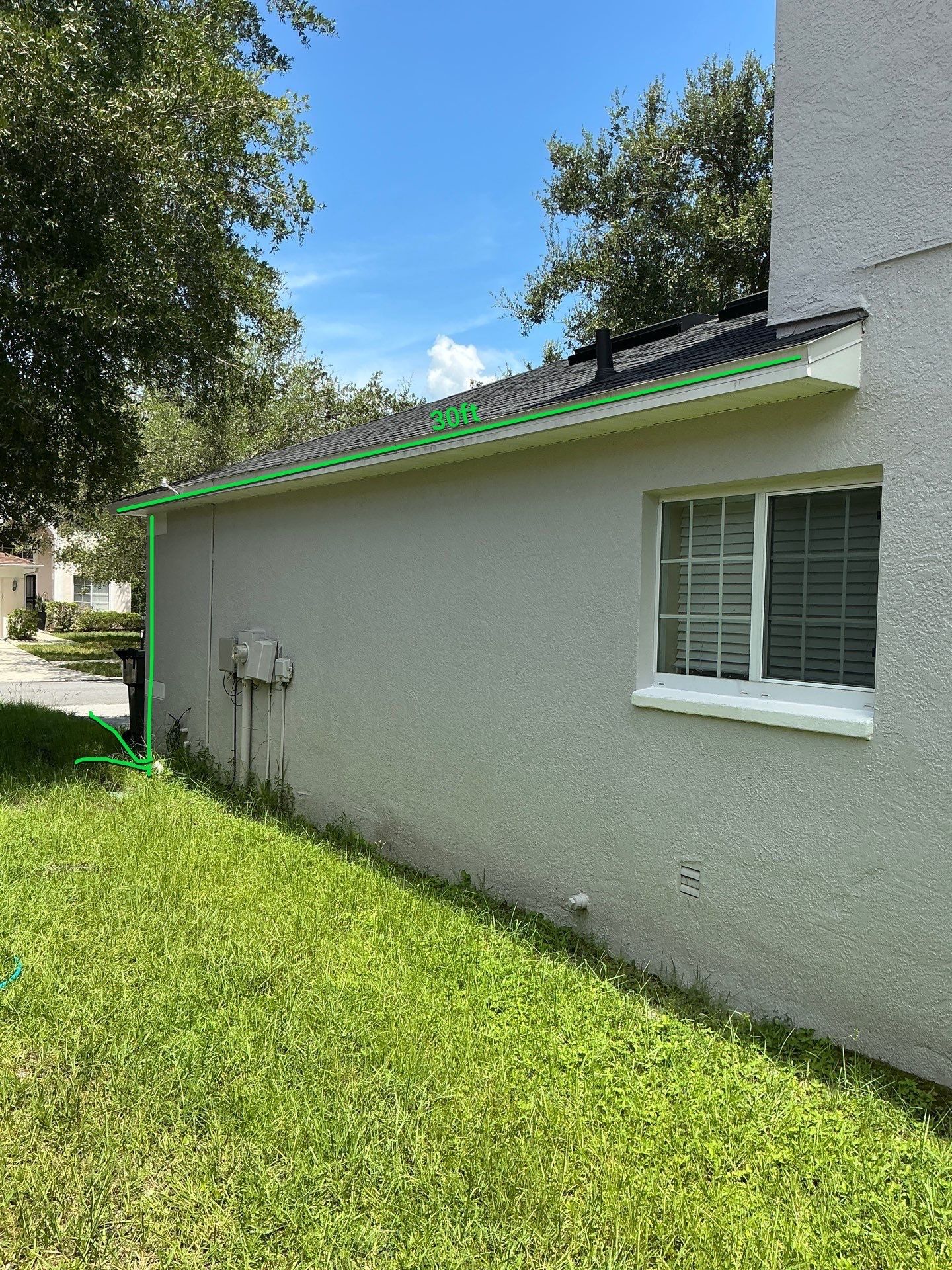 White 6-Inch Seamless Gutters Installation in Tampa FL by Gutter Professors
