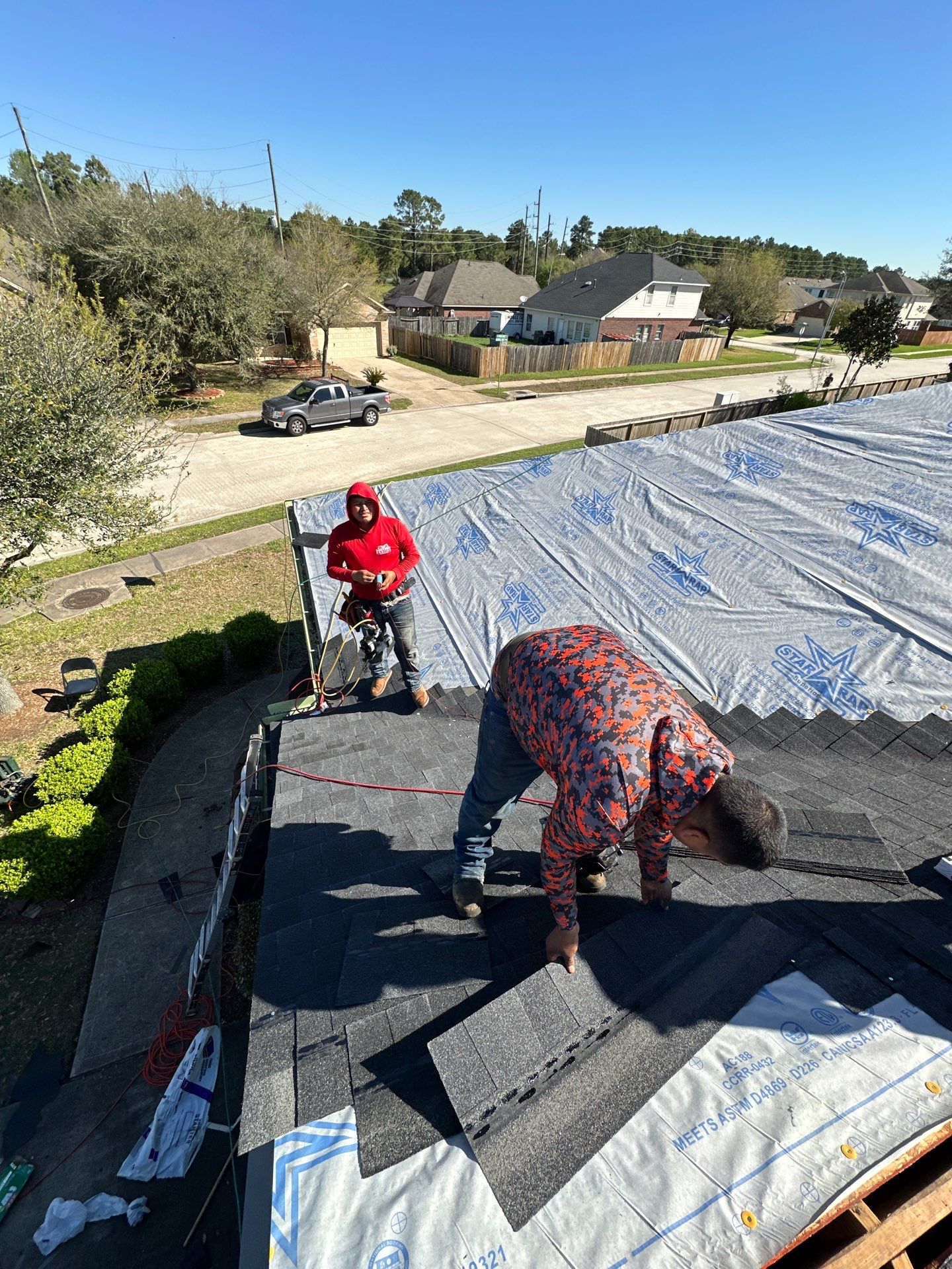 Project in Houston by Motion Roofing
